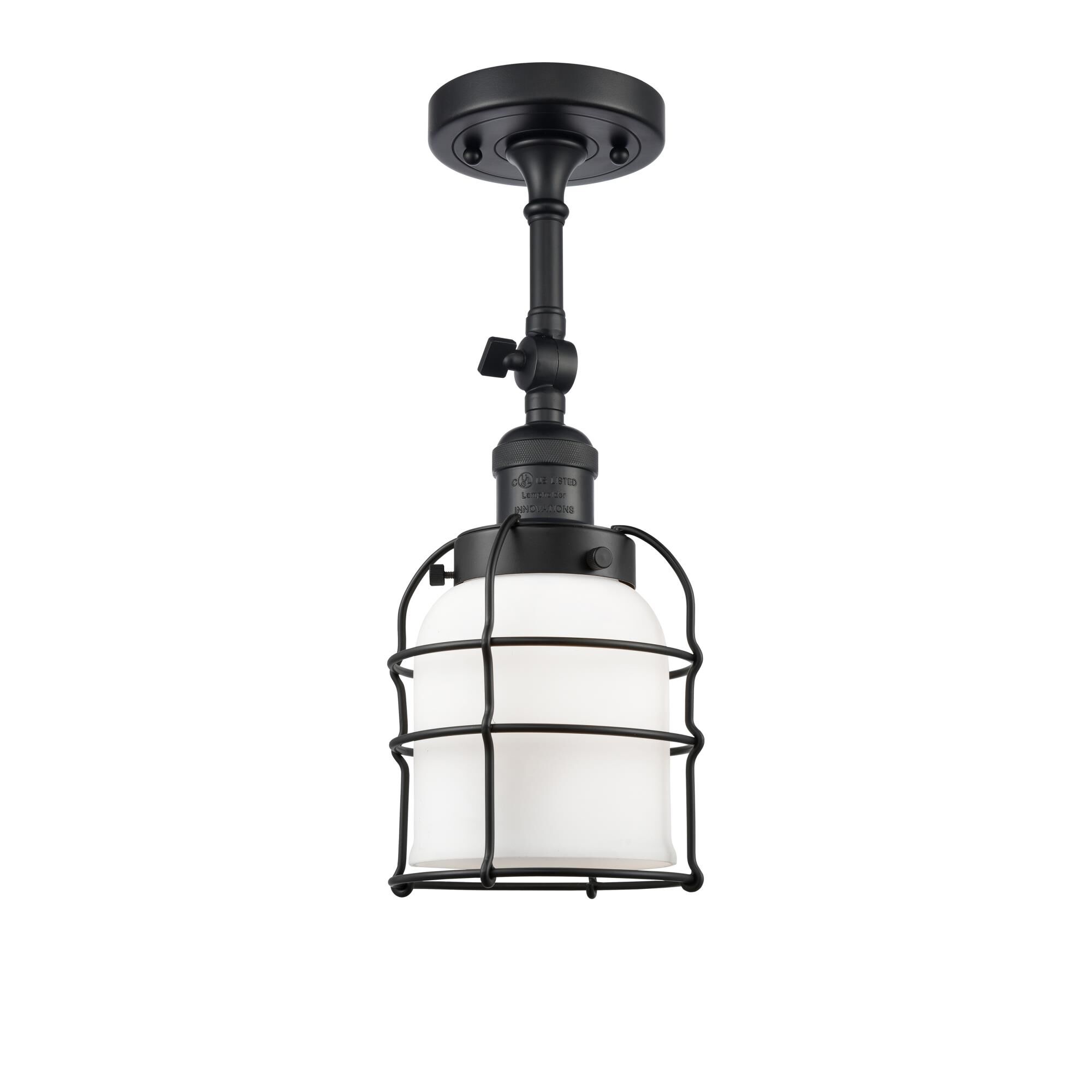 Bruno Marashlian Bell Cage 5 Inch 1 Light Semi Flush Mount by Innovations Lighting