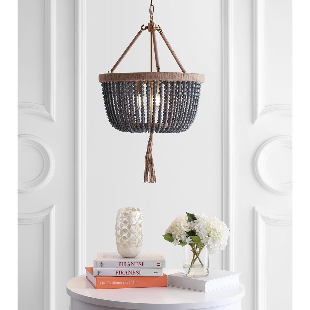 Adra 18 Inch LED Cage Pendant by Safavieh