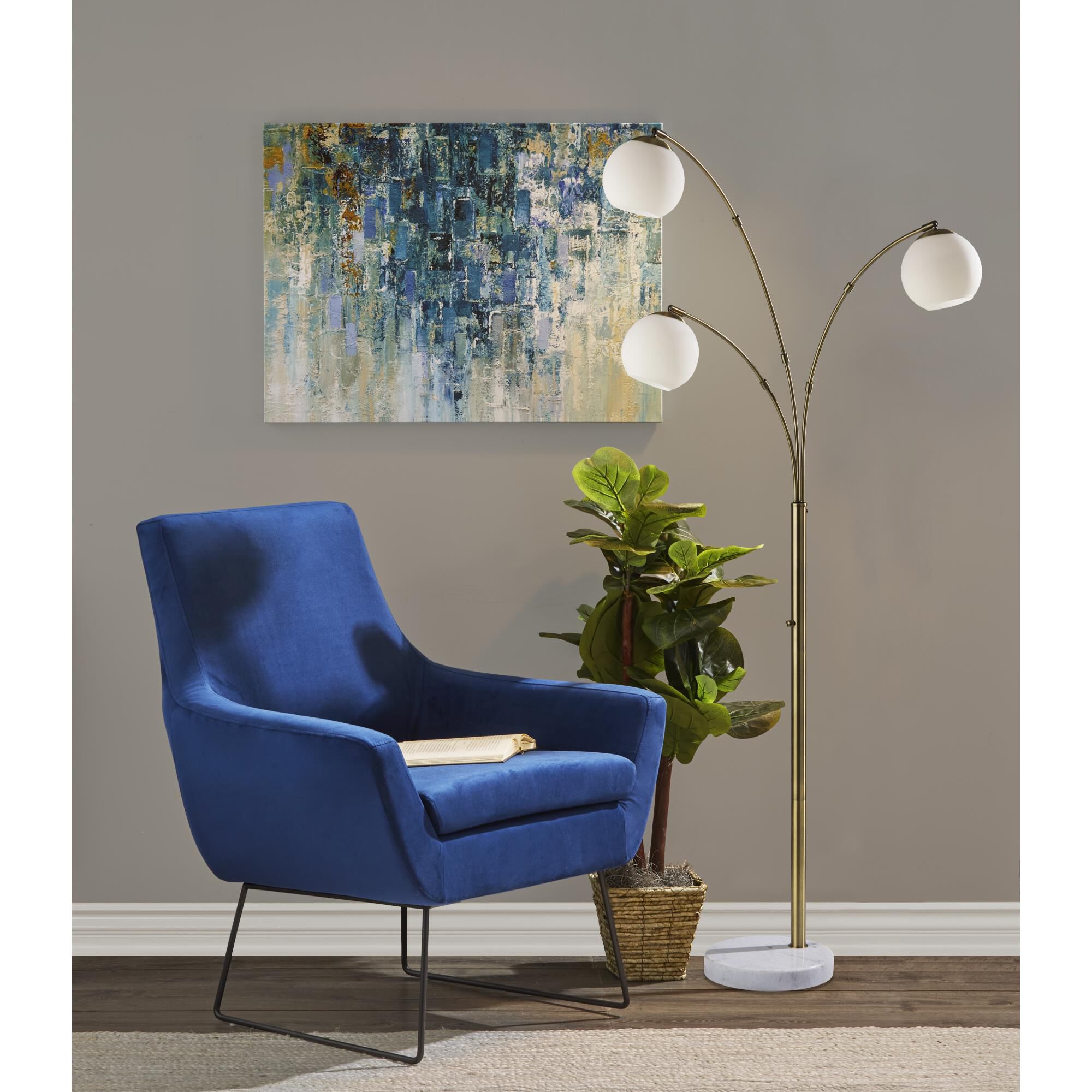 Remi 78 Inch Arc Lamp by Adesso