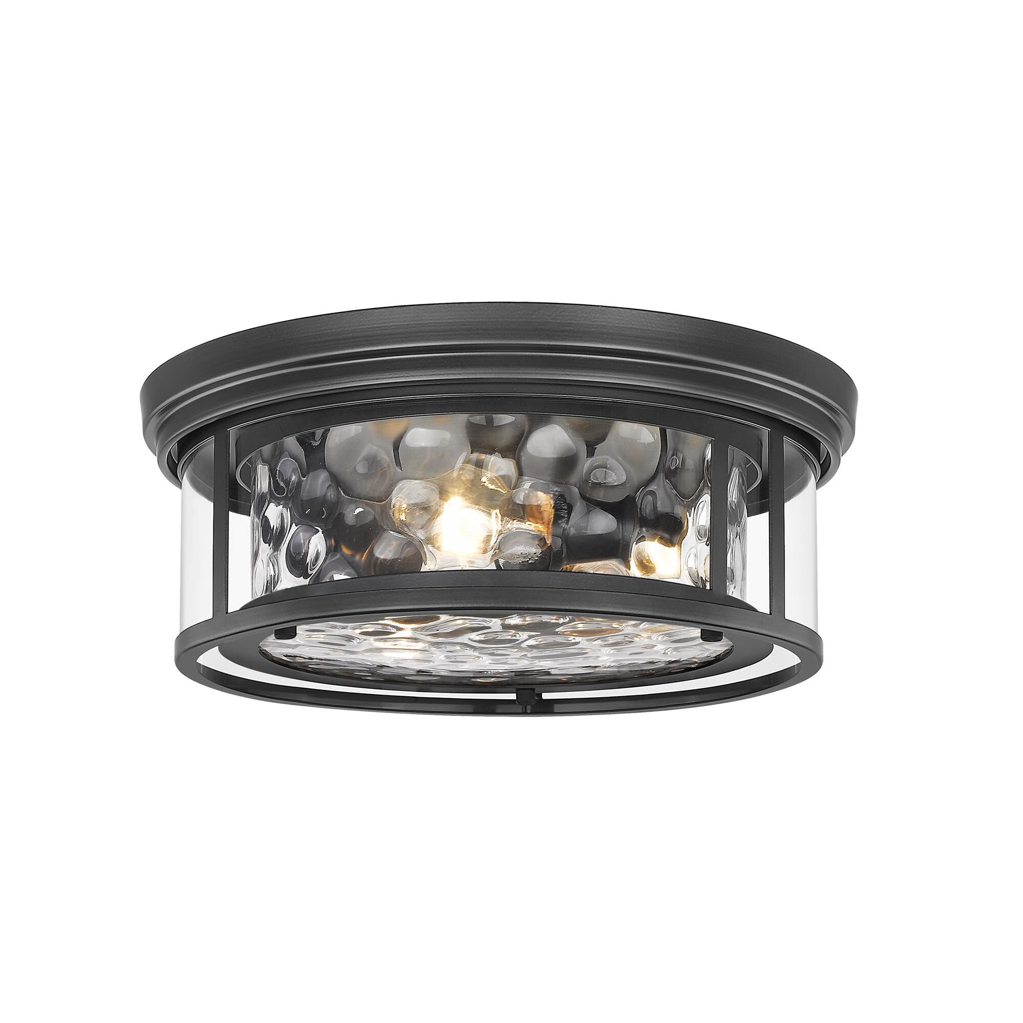 Shown in Matte Black finish and Glass shade