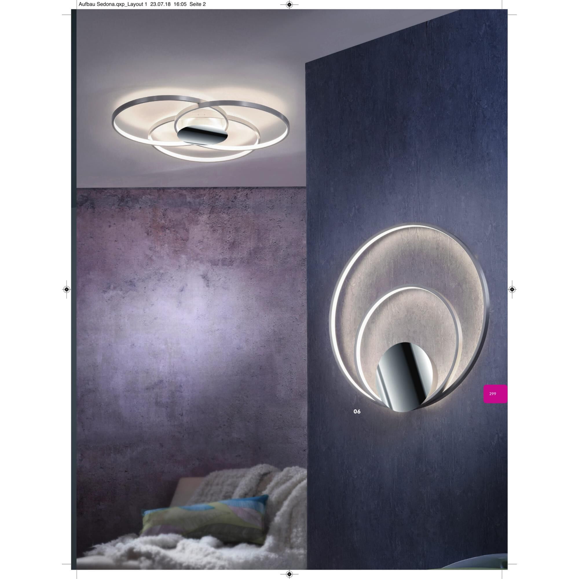 Sedona 31 Inch 1 Light LED Semi Flush Mount by Arnsberg