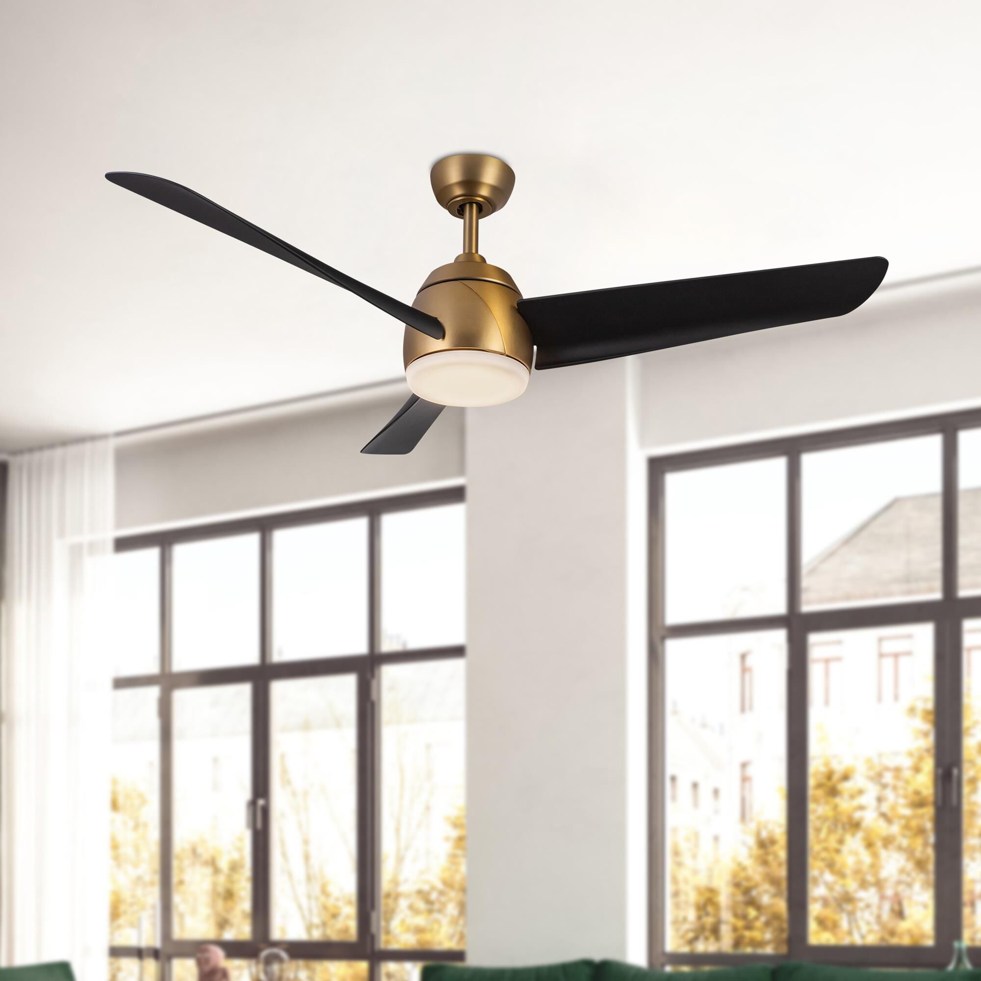 Thalia 54 Inch Ceiling Fan with Light Kit by Kuzco Lighting