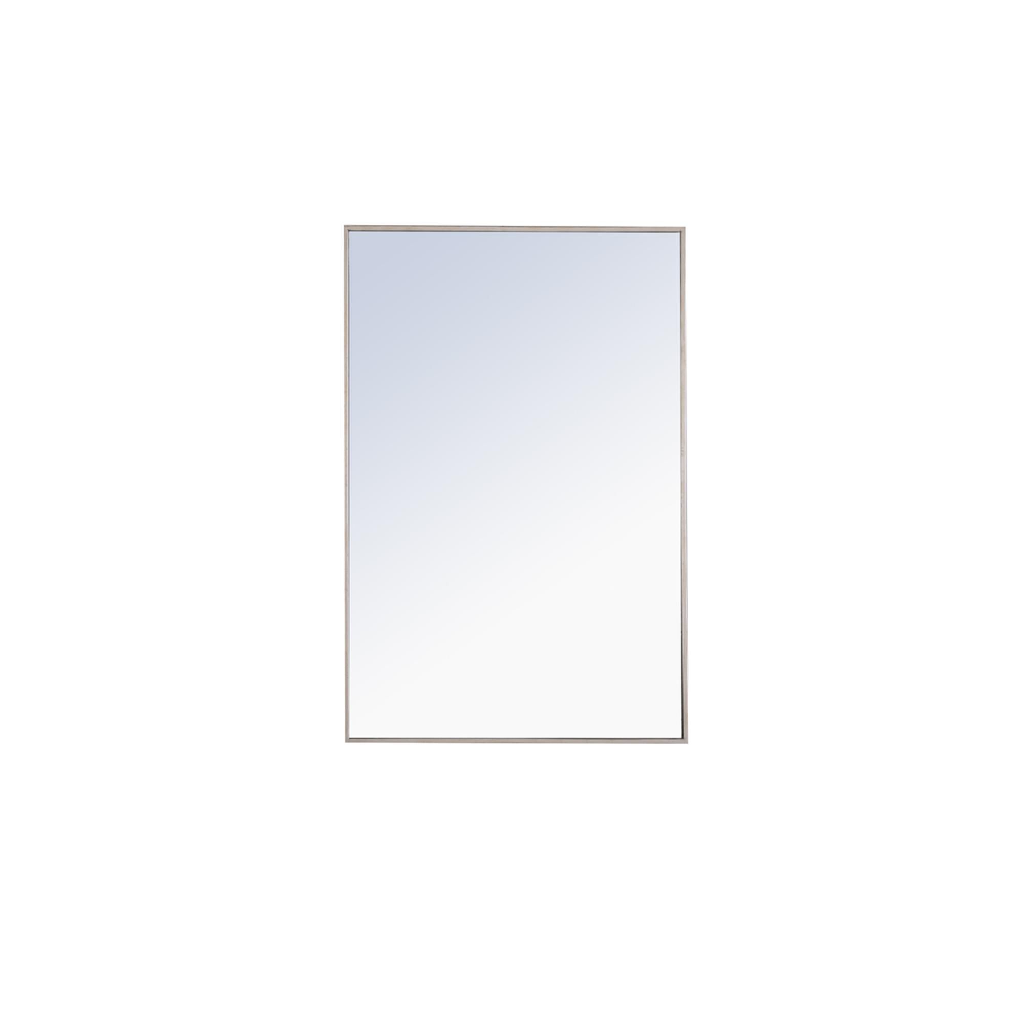 Shown in Silver finish and Clear Mirror Beveled glass
