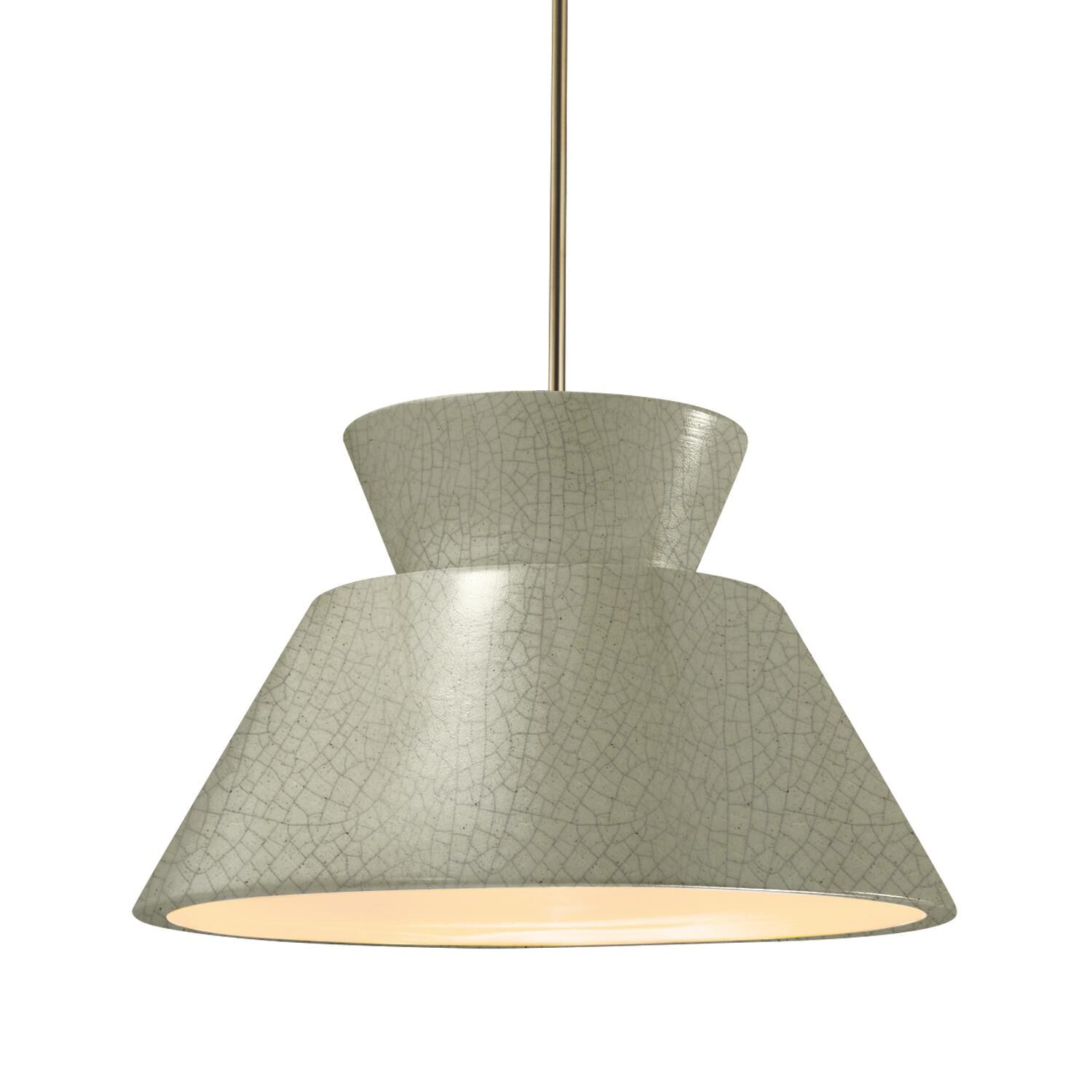 Radiance Trapezoid 14 Inch Large Pendant by Justice Design Group