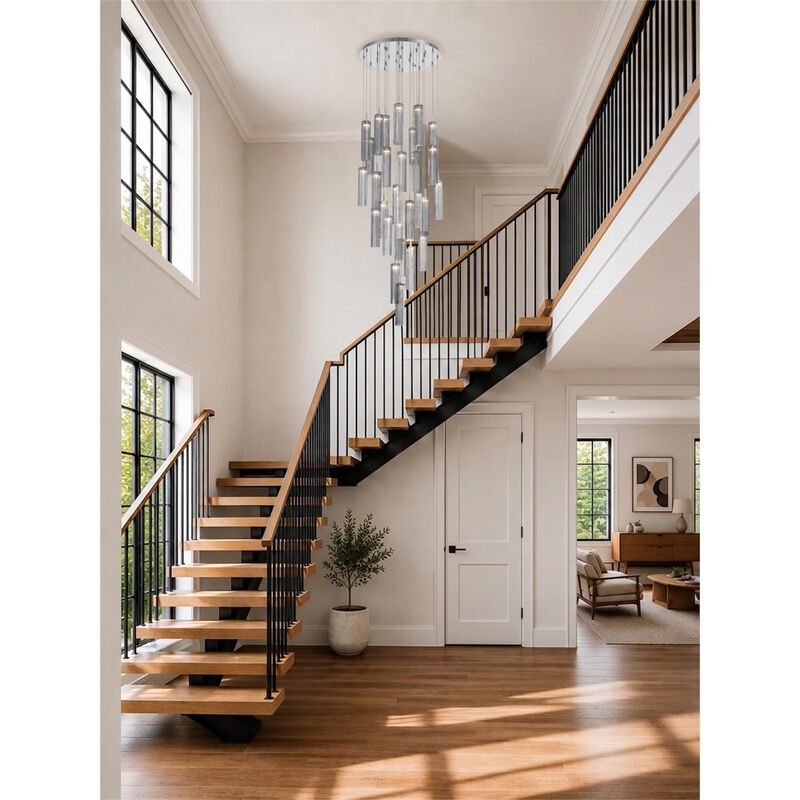 Addis 26 Inch Multi Light Pendant by Crystorama