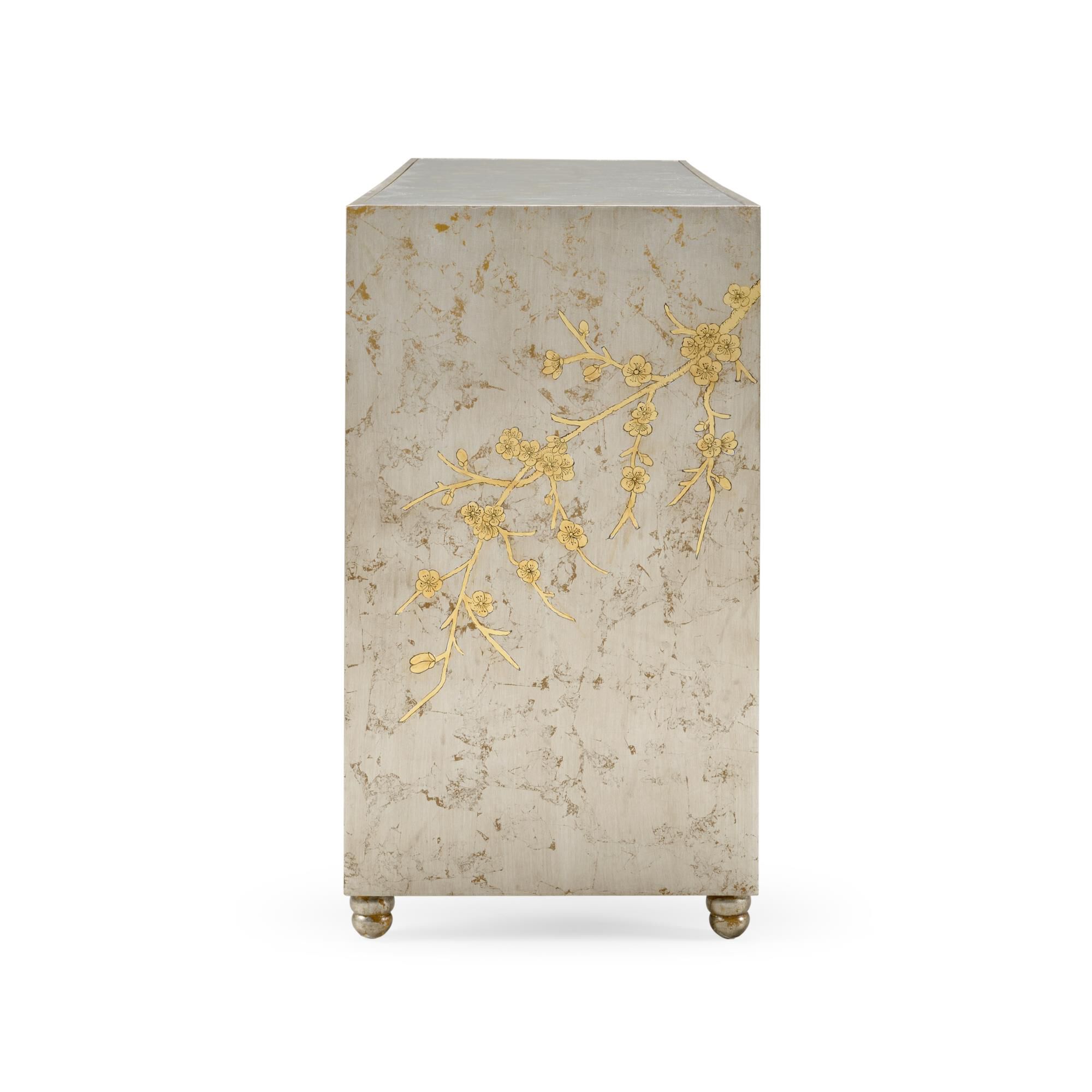 Shown in Antique Silver Leaf - Clear finish