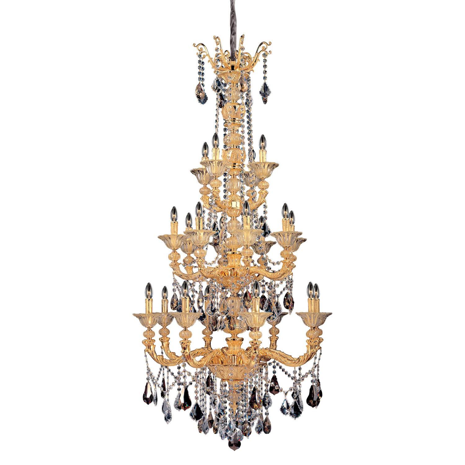 Shown in Two-Tone Gold /24k finish and Firenze Mixed crystal