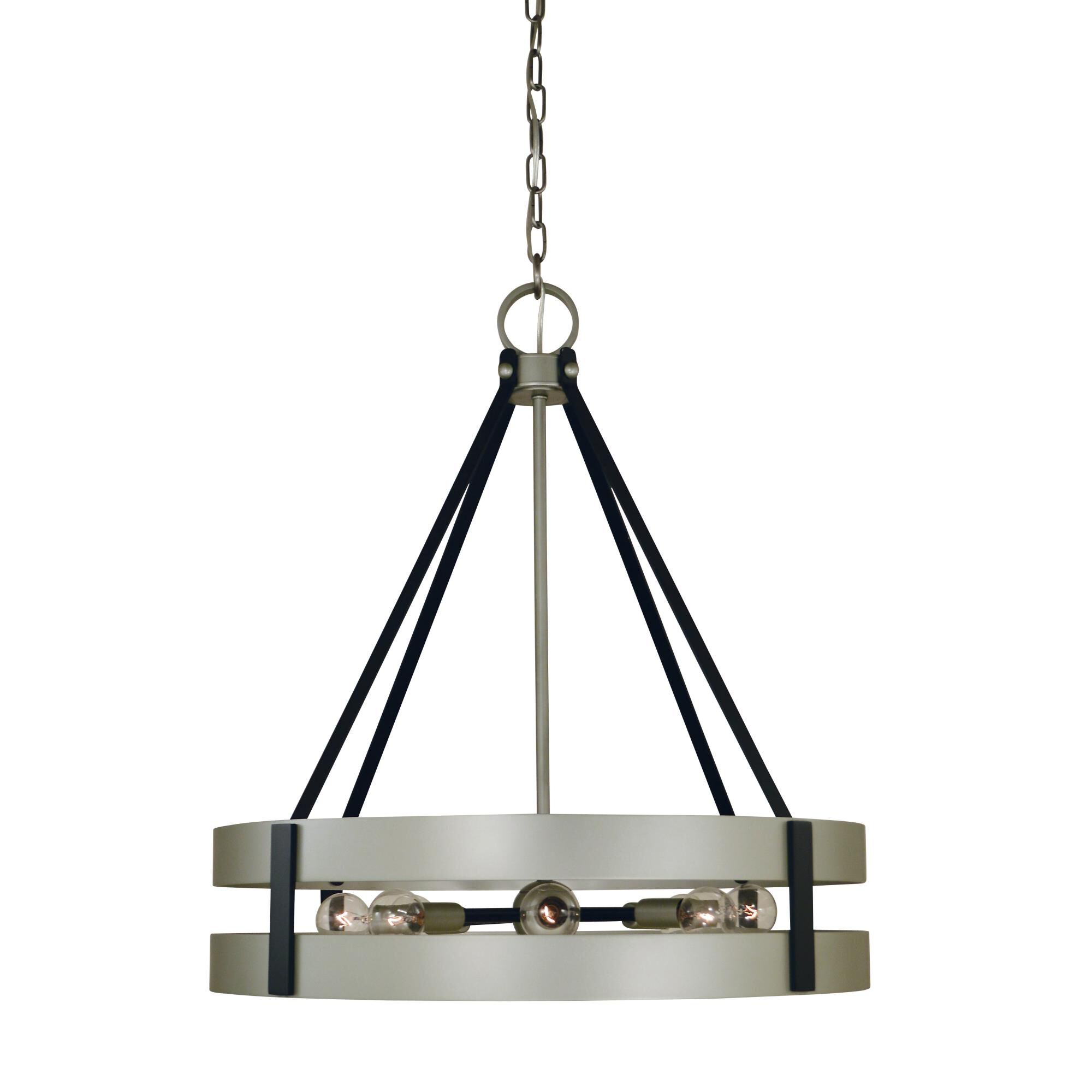 Shown in Satin Pewter-Matte Black finish