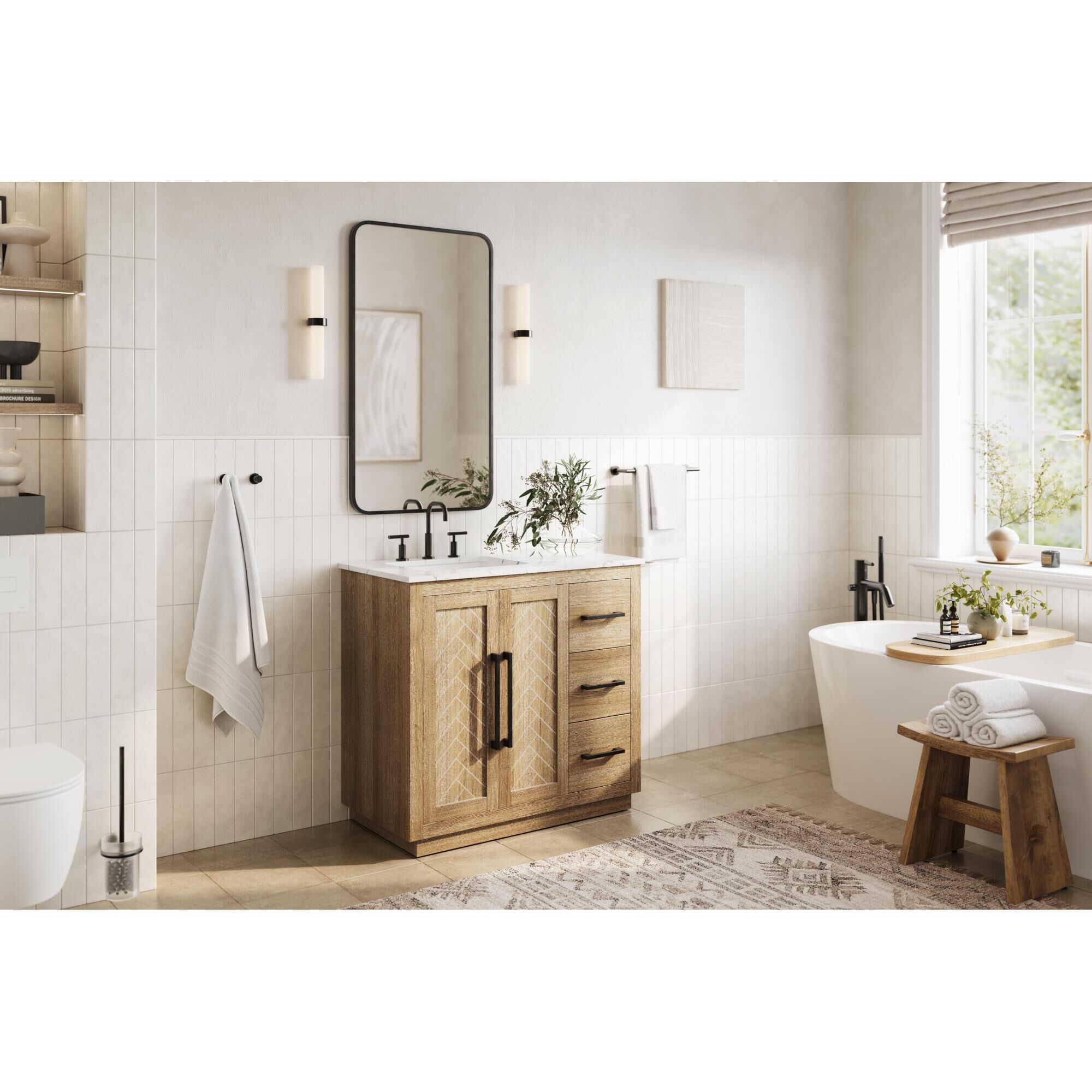 Chase 36 Inch Bath Vanity by Elegant Dcor