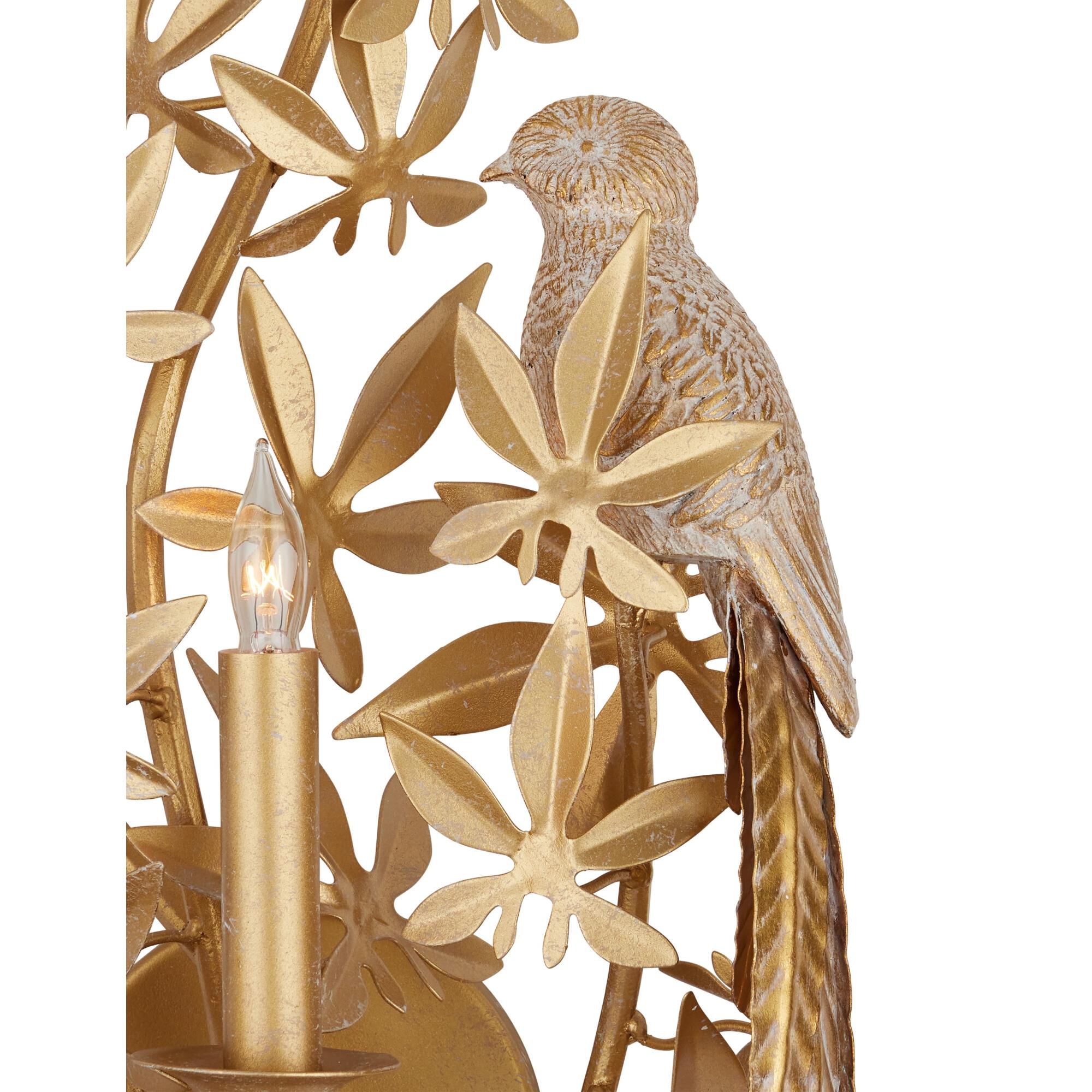 Aviary 14 Inch Wall Sconce by Currey and Company