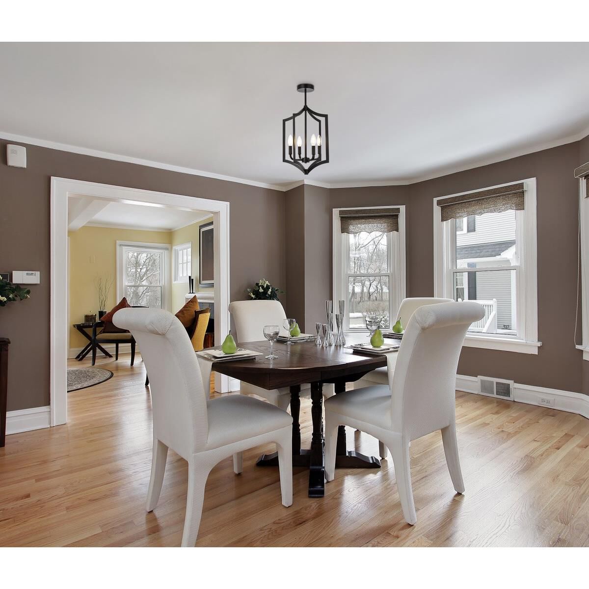 Kiera 14 Inch Cage Pendant by Elegant Lighting