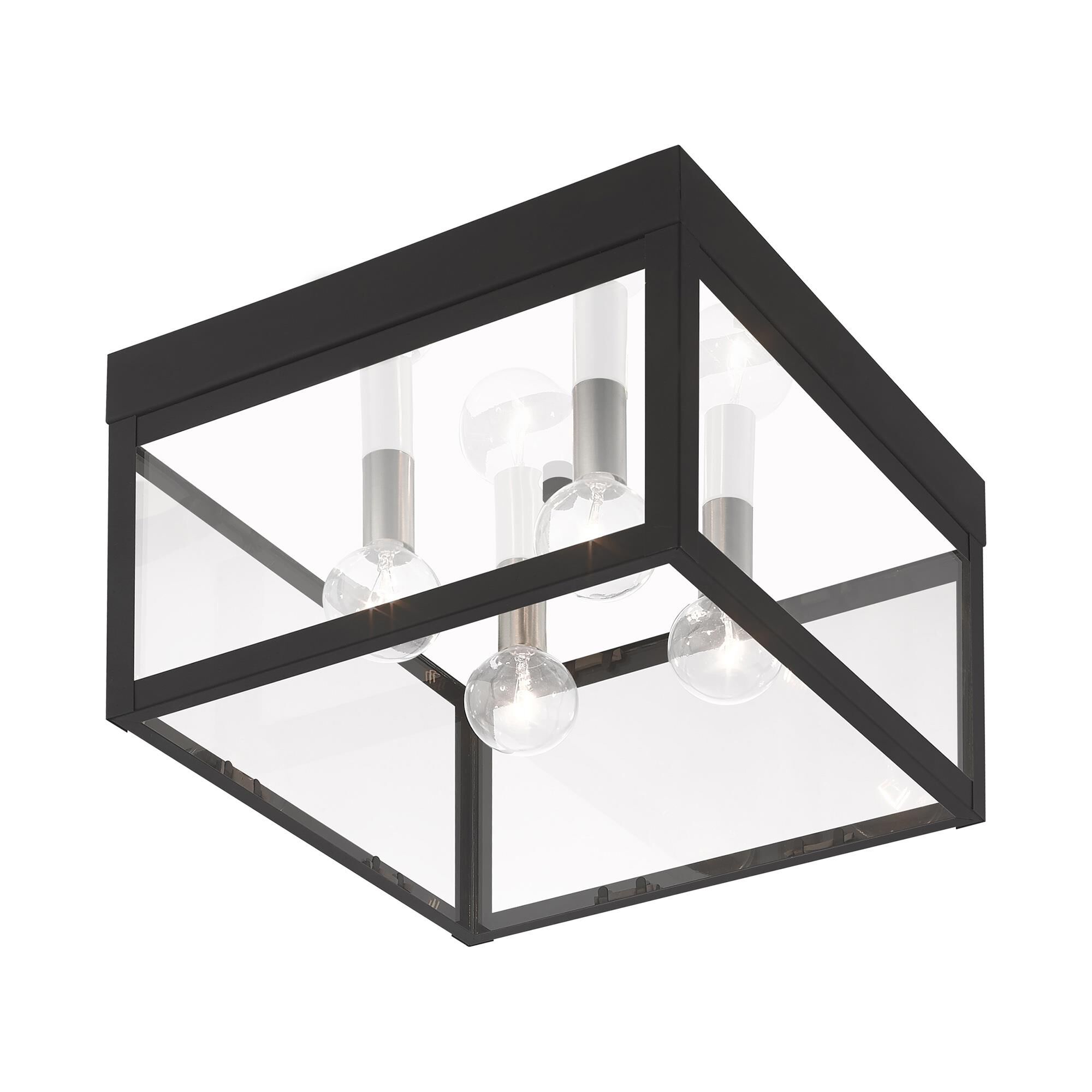 Nyack 10 Inch 4 Light Outdoor Flush Mount by Livex Lighting