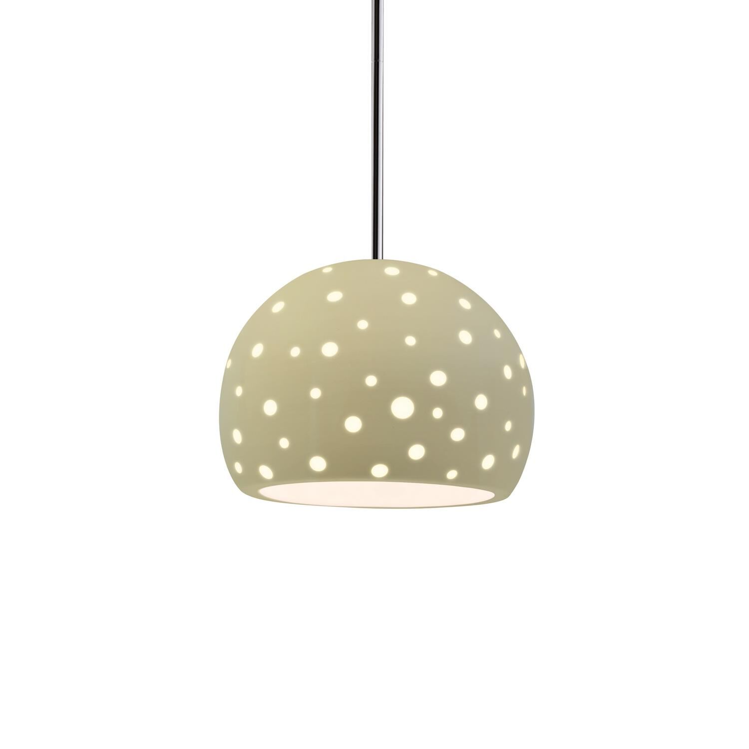 Perforated Globe 7 Inch Mini Pendant by Justice Design Group