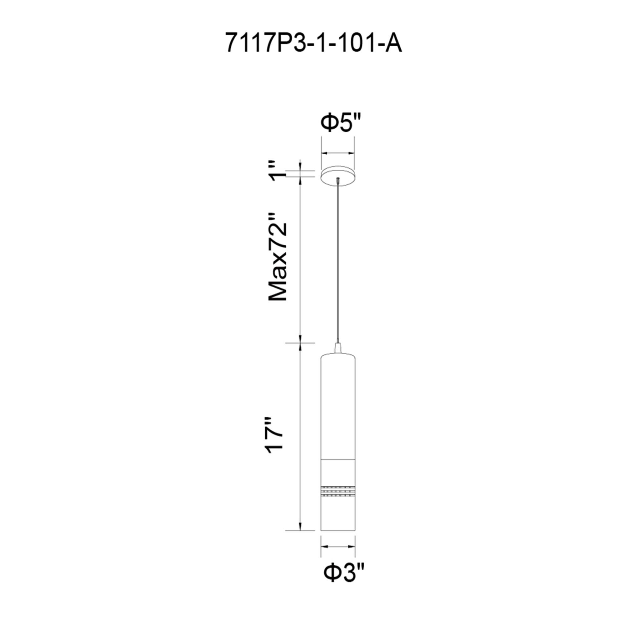 CWI Lighting Stowe 3 Inch LED Mini Pendant