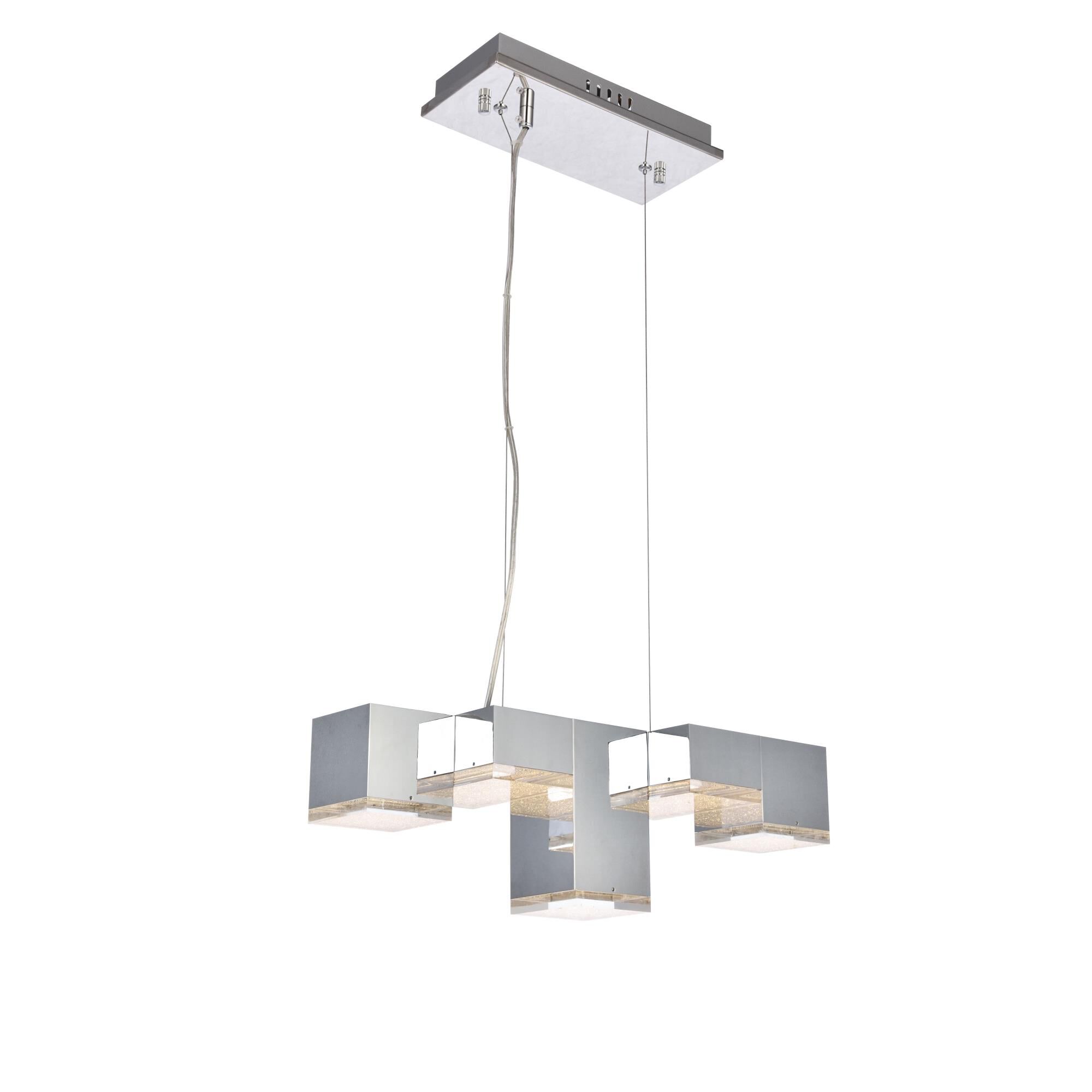 Glasgow 17 Inch 5 Light LED Linear Suspension Light by Elegant Lighting