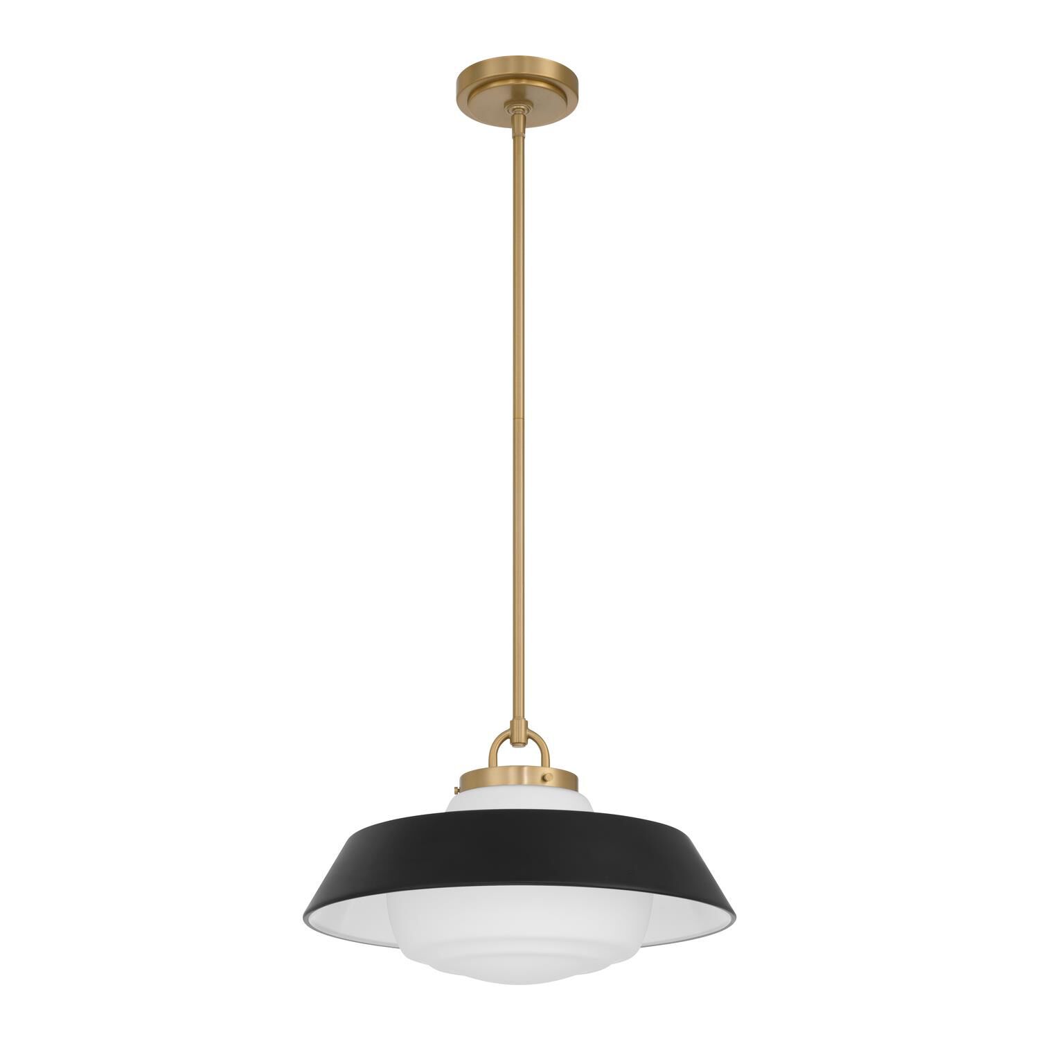 Shown in Vibrant Gold finish and Steel glass and Steel shade