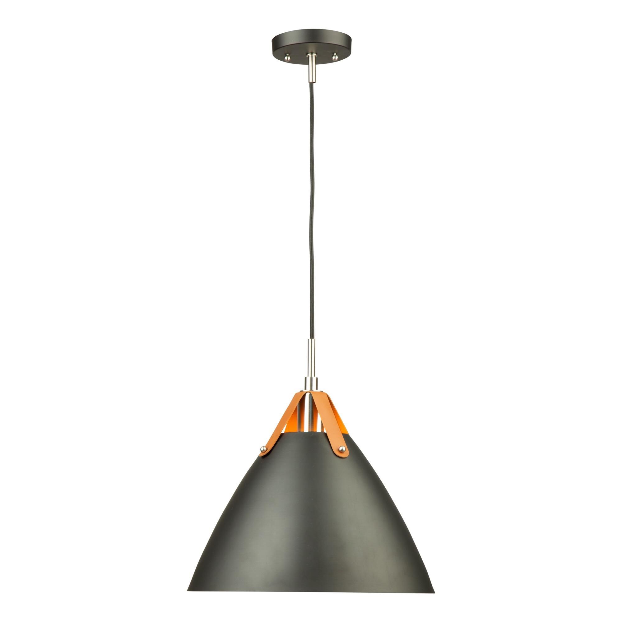 Shown in Black finish and Iron shade