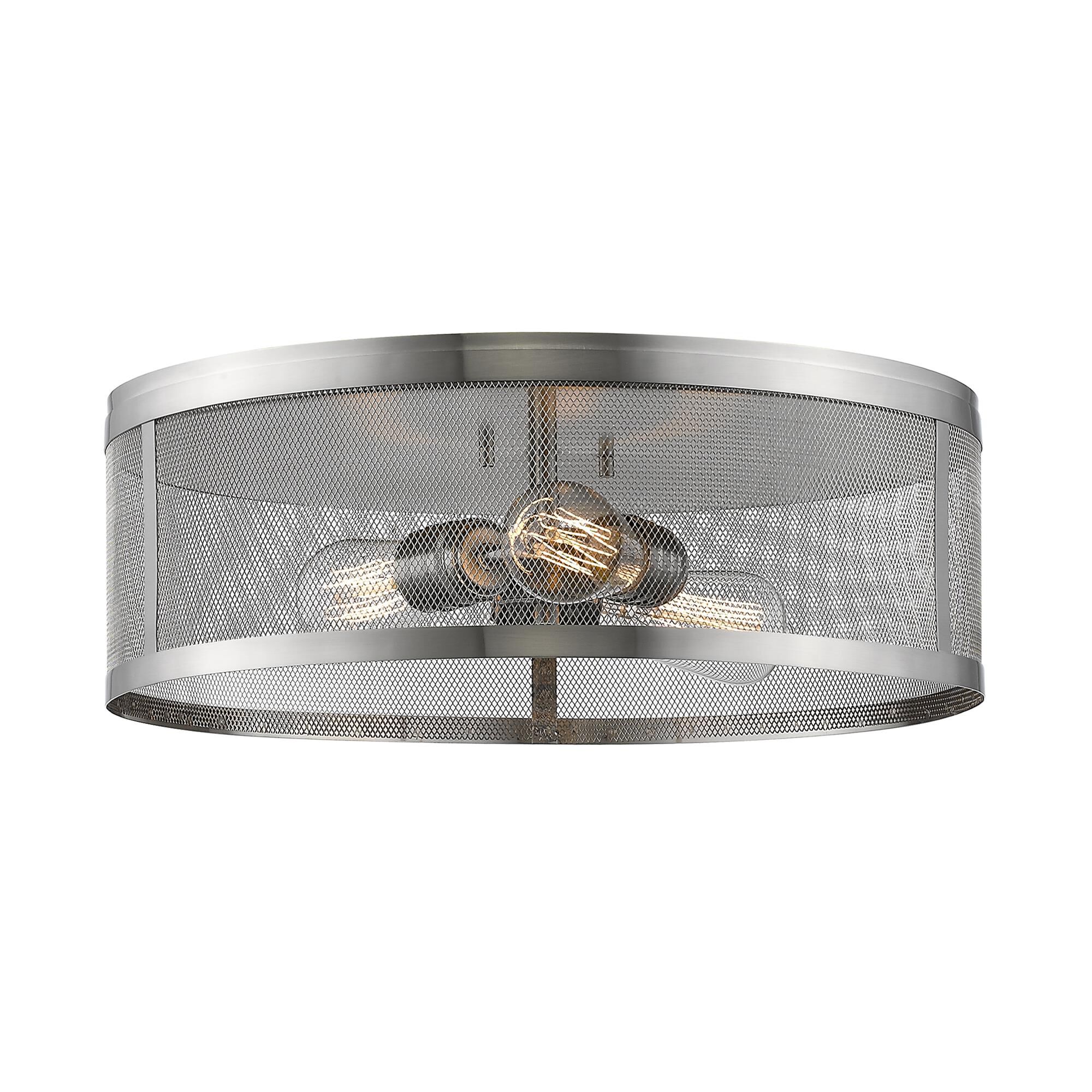Meshsmith 18 Inch 3 Light Flush Mount by Z-Lite
