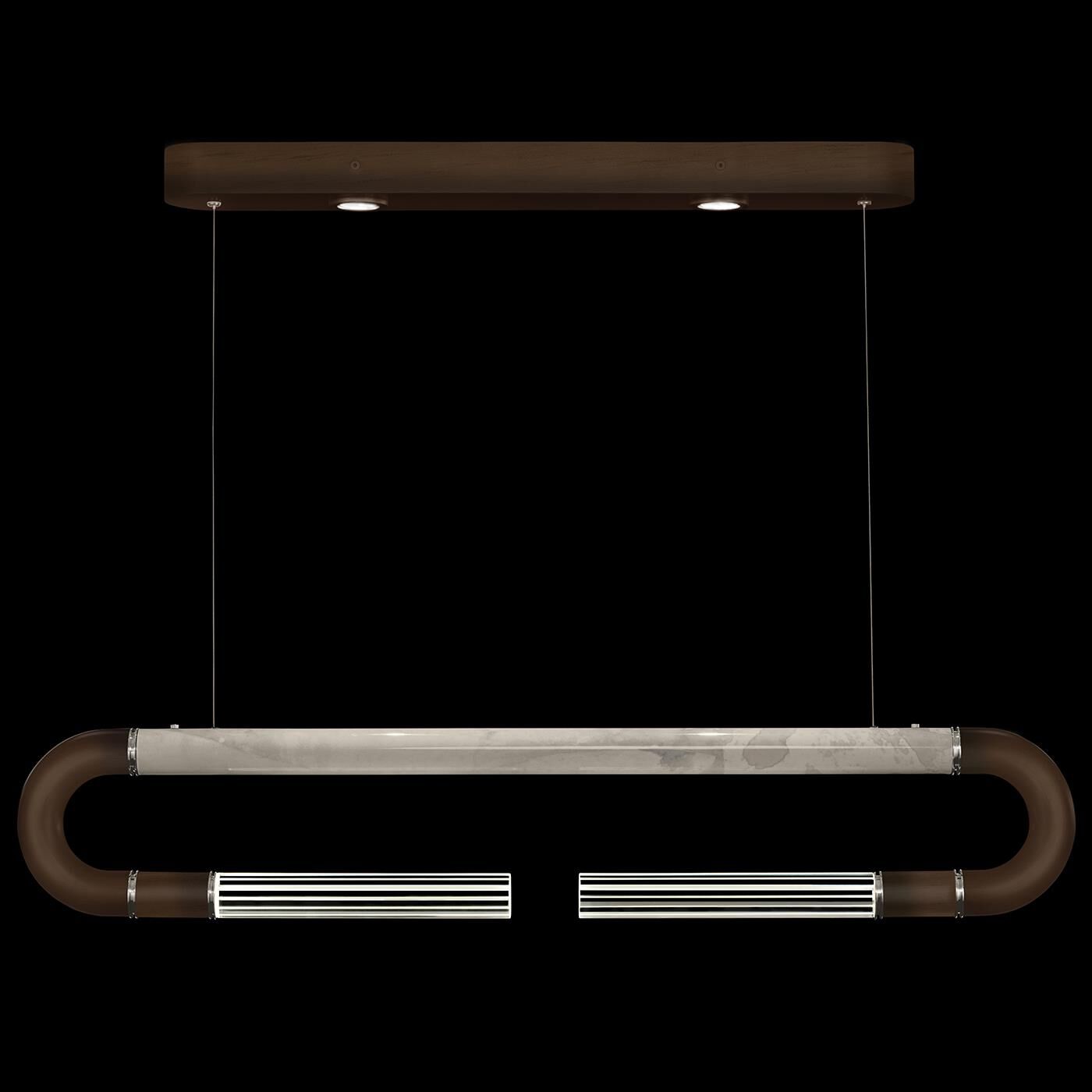 Antonia Linear Suspension Light by Fine Art Handcrafted Lighting