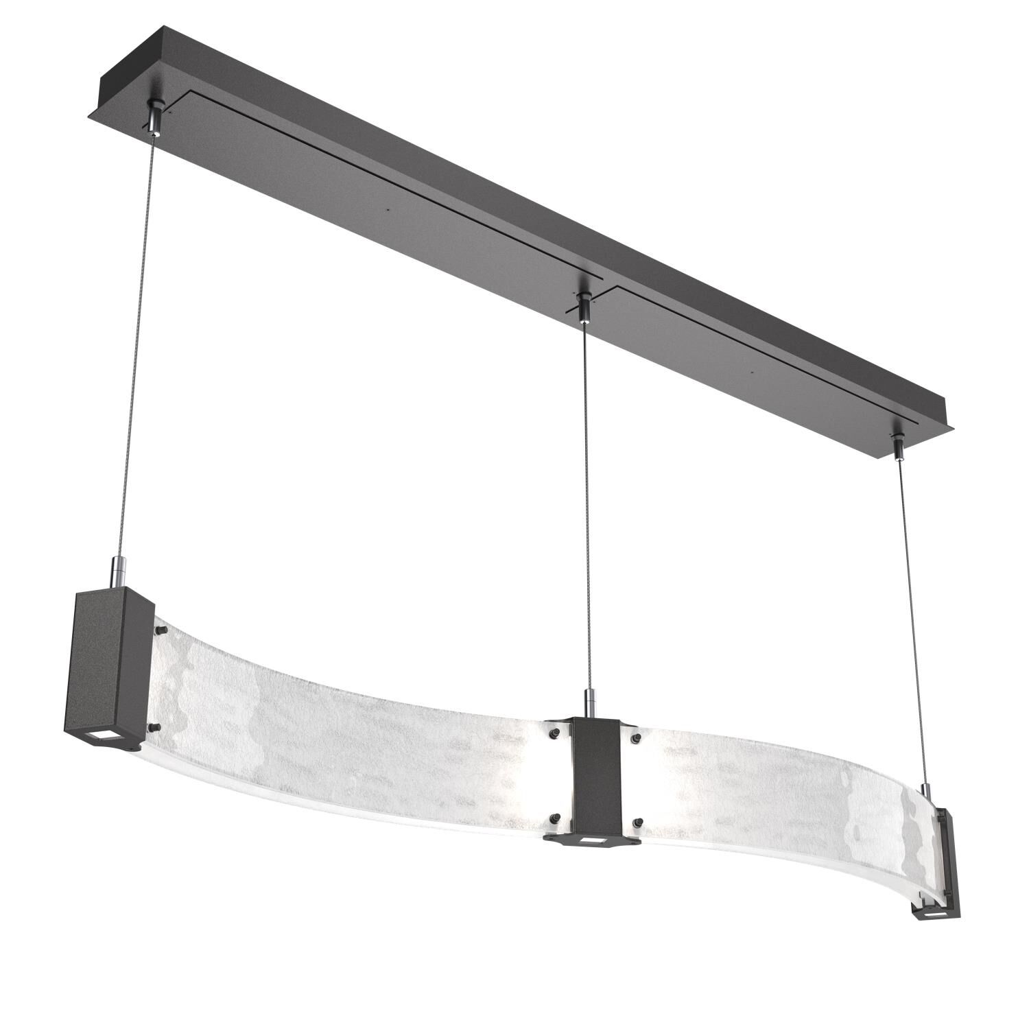 Shown in Graphite finish and Clear Granite glass