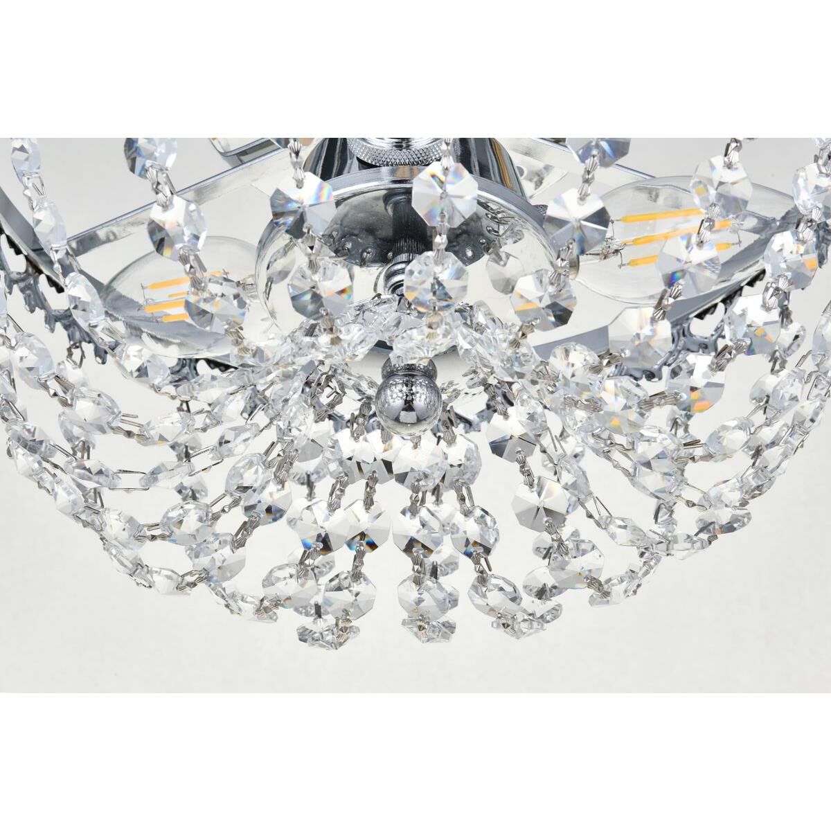 Shown in Chrome finish and Royal Cut Clear crystal