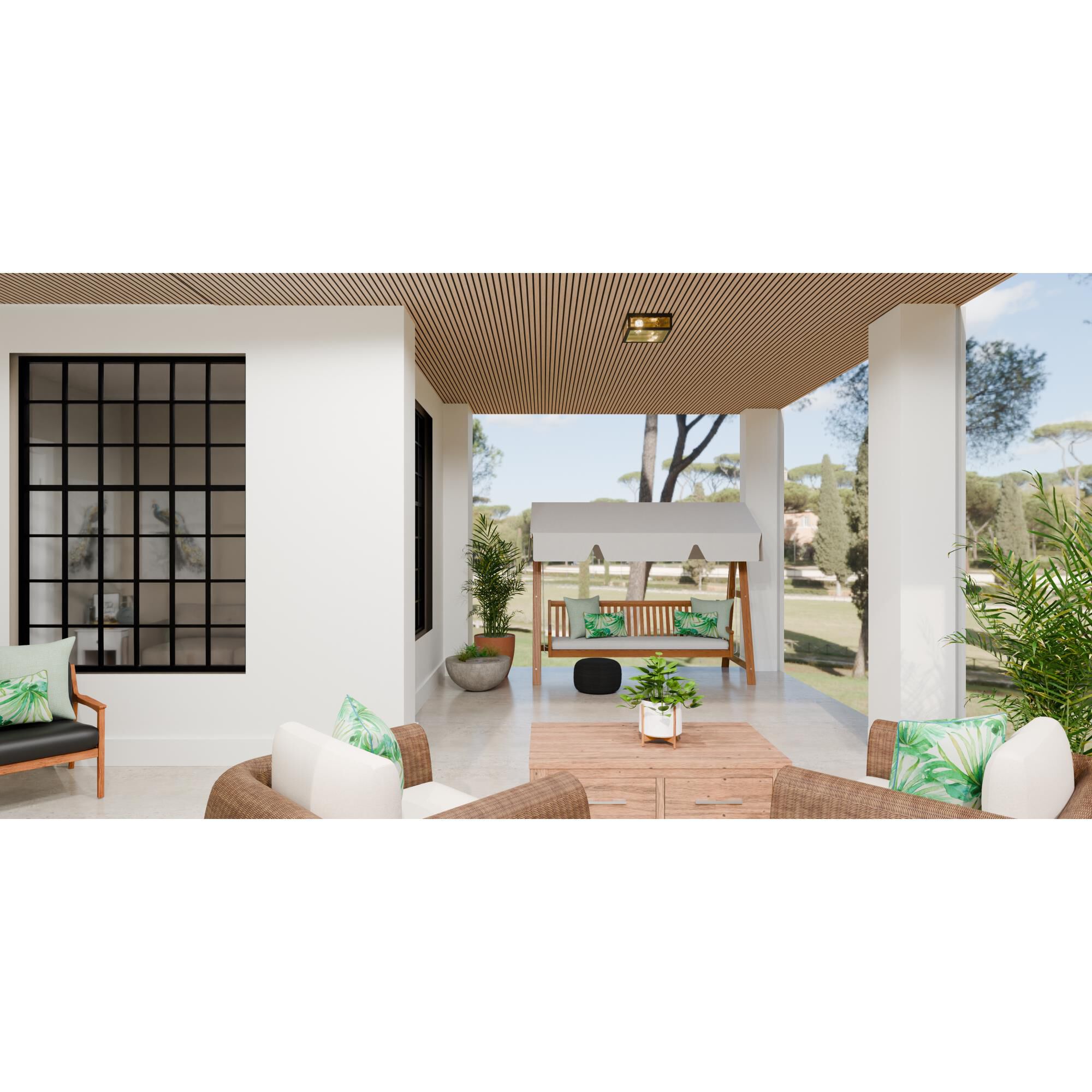 Bourbon 12 Inch Outdoor Flush Mount by Quoizel