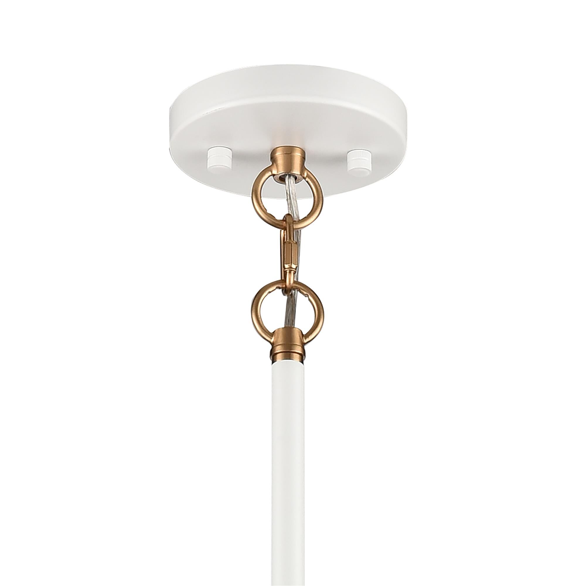 Shown in White finish and Clear glass