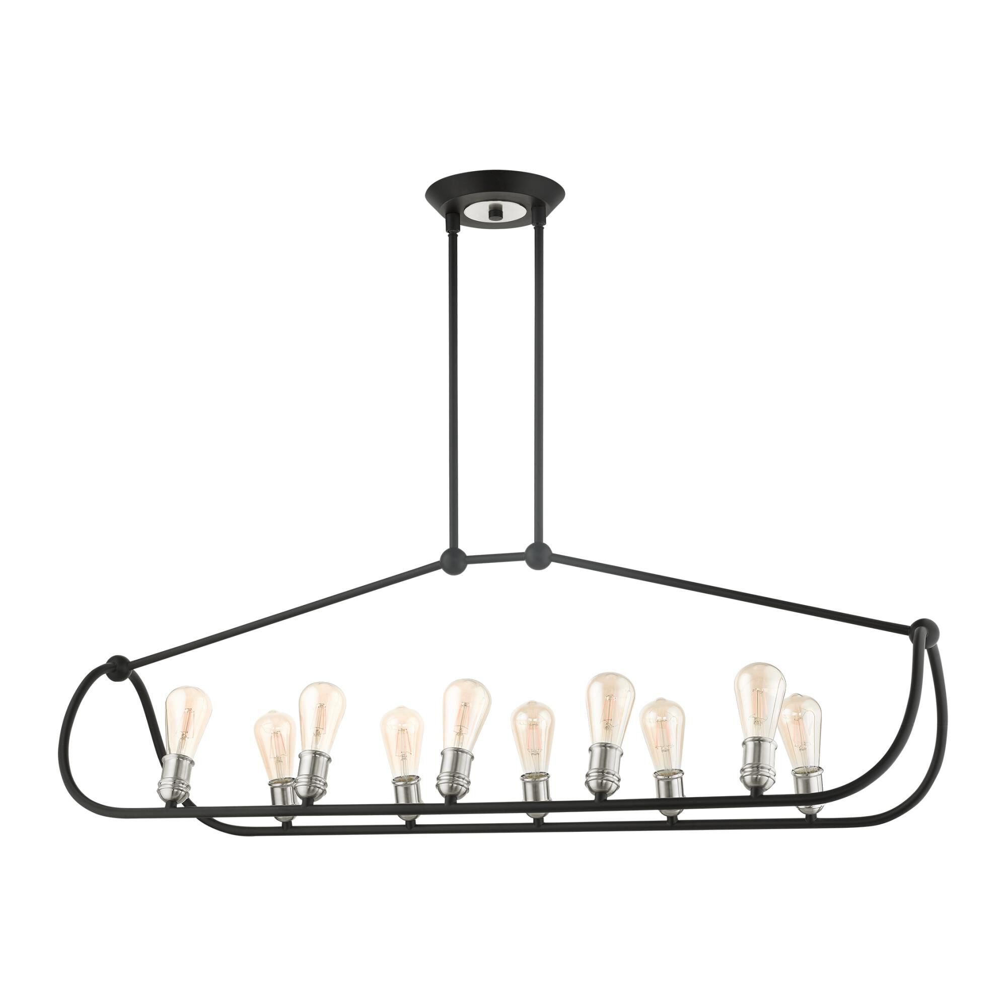 Archer 48 Inch 10 Light Linear Suspension Light by Livex Lighting