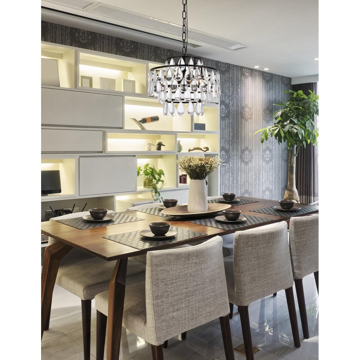 Mila 14 Inch Large Pendant by Elegant Lighting