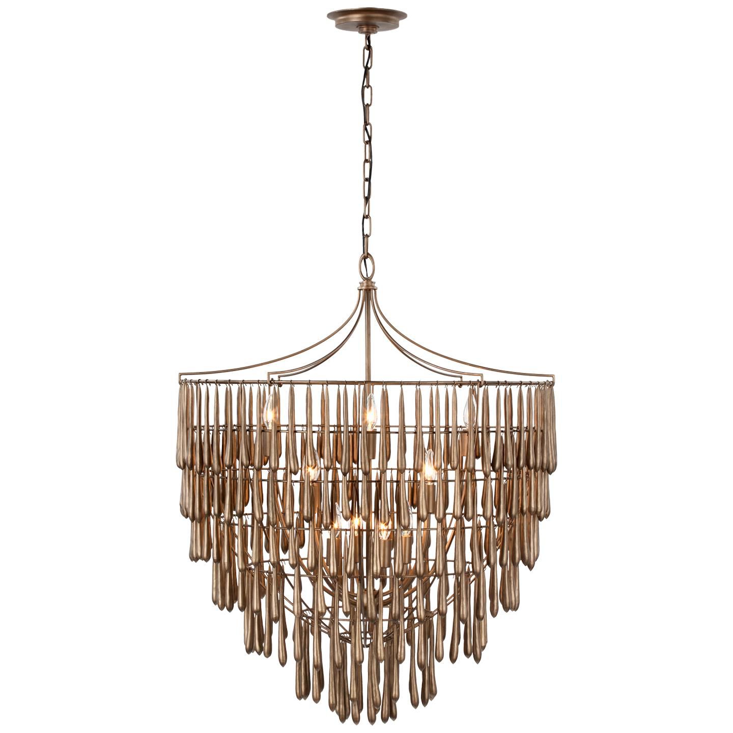 Shown in Antique Bronze Leaf finish and No Option shade