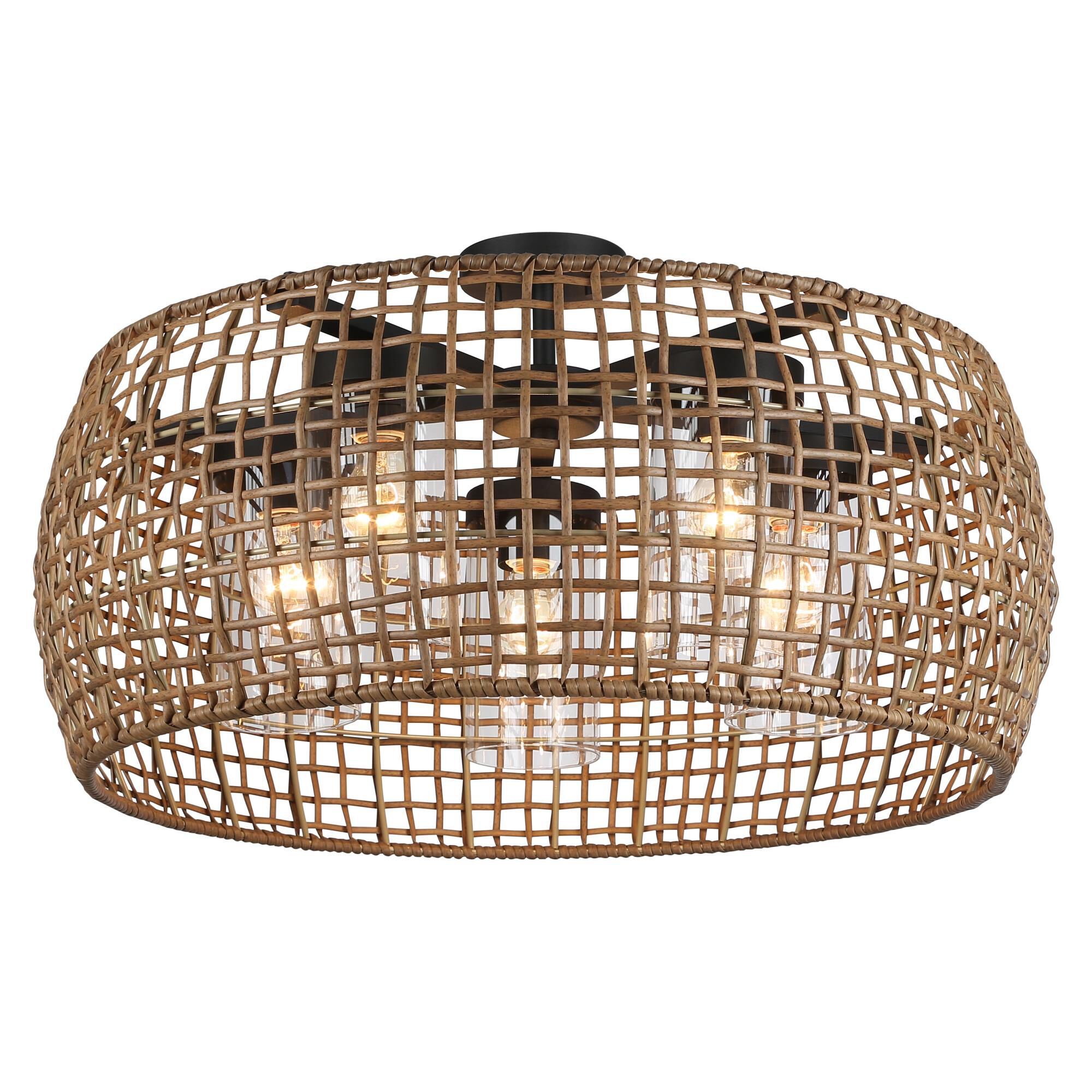 Piper 28 Inch Outdoor Flush Mount by Golden Lighting
