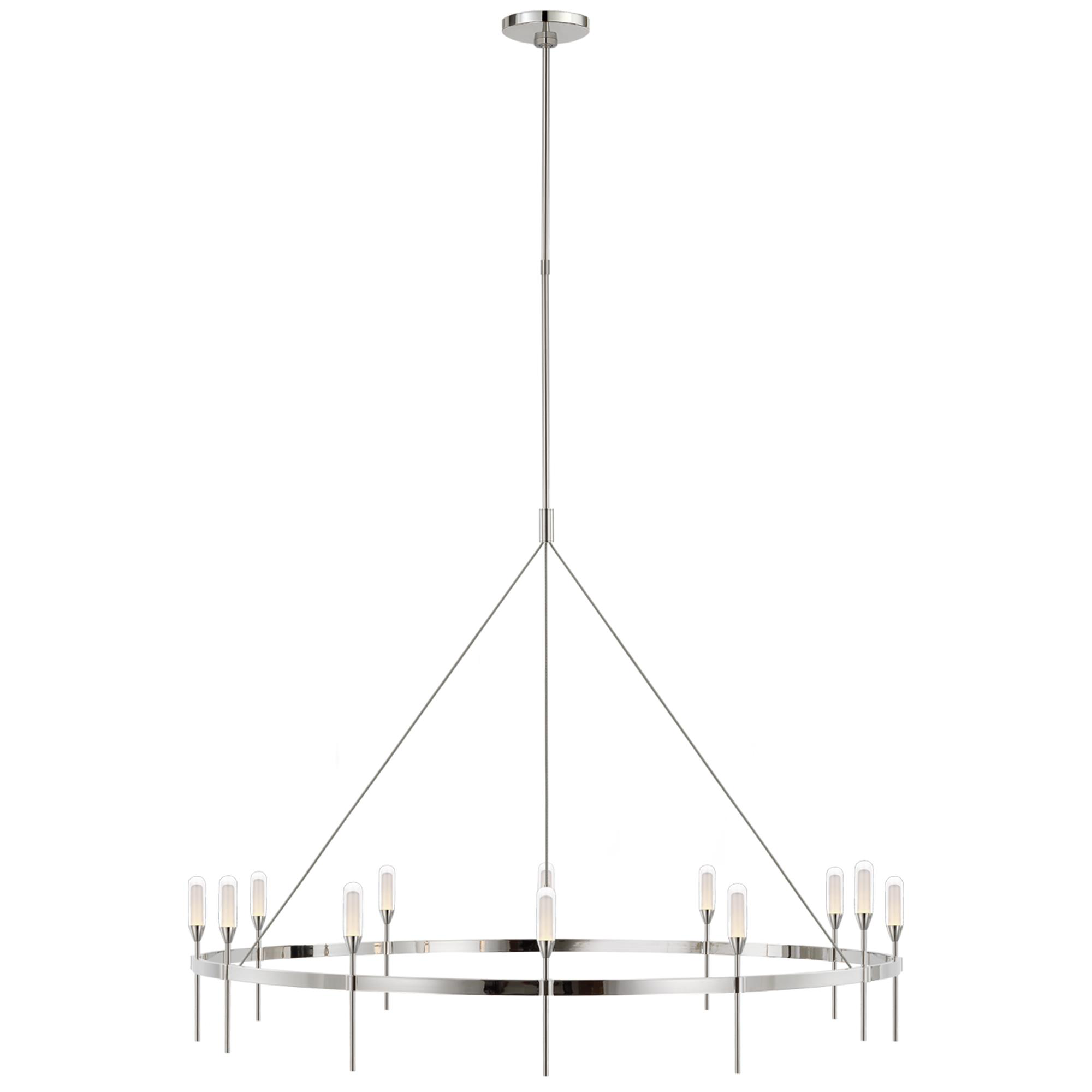 Shown in Polished Nickel finish and Clear glass