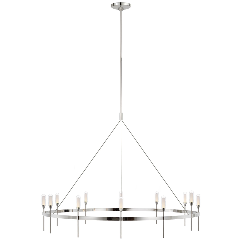 Peter Bristol Overture 49 Inch 12 Light LED Chandelier by Visual Comfort Signature Collection