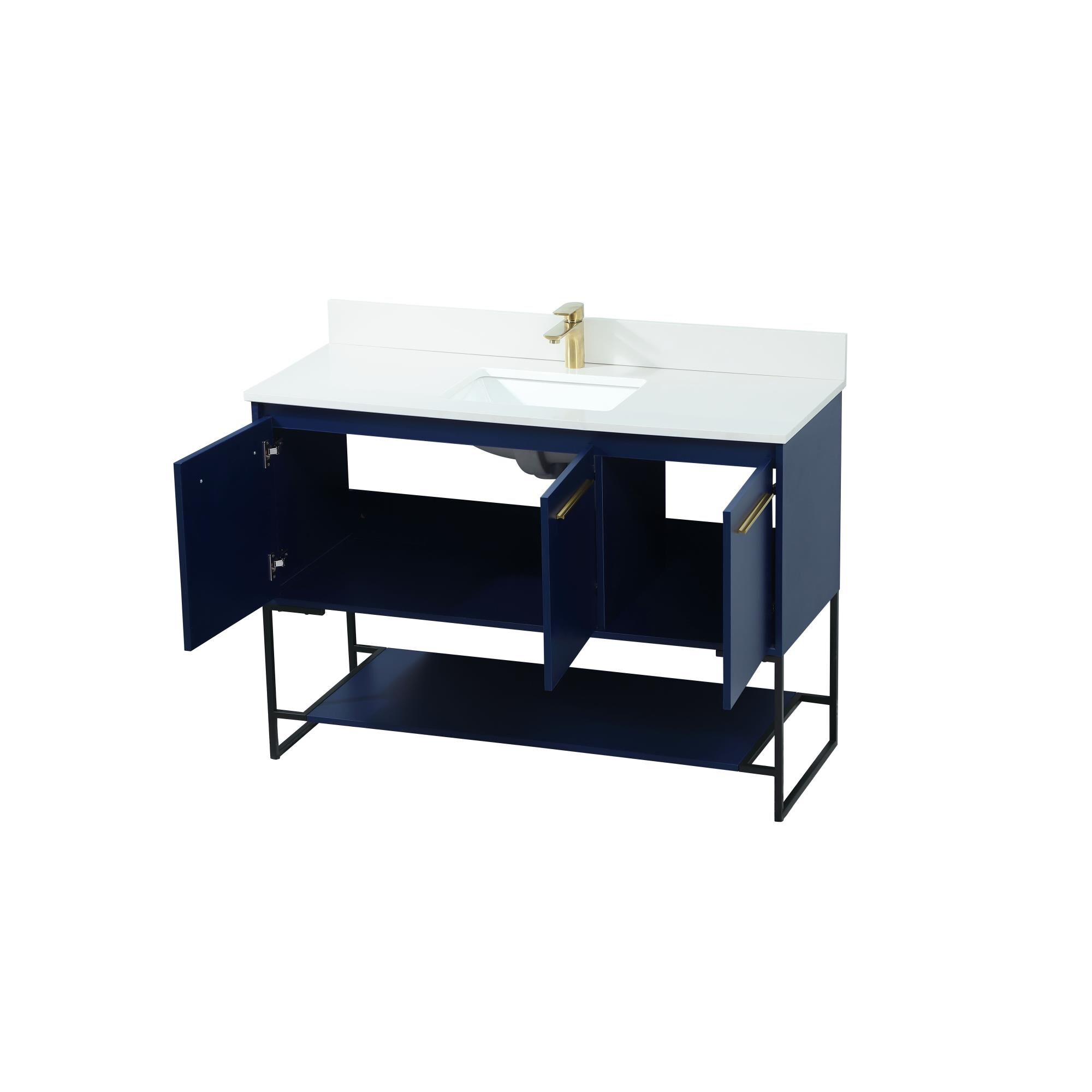 Shown in Blue finish