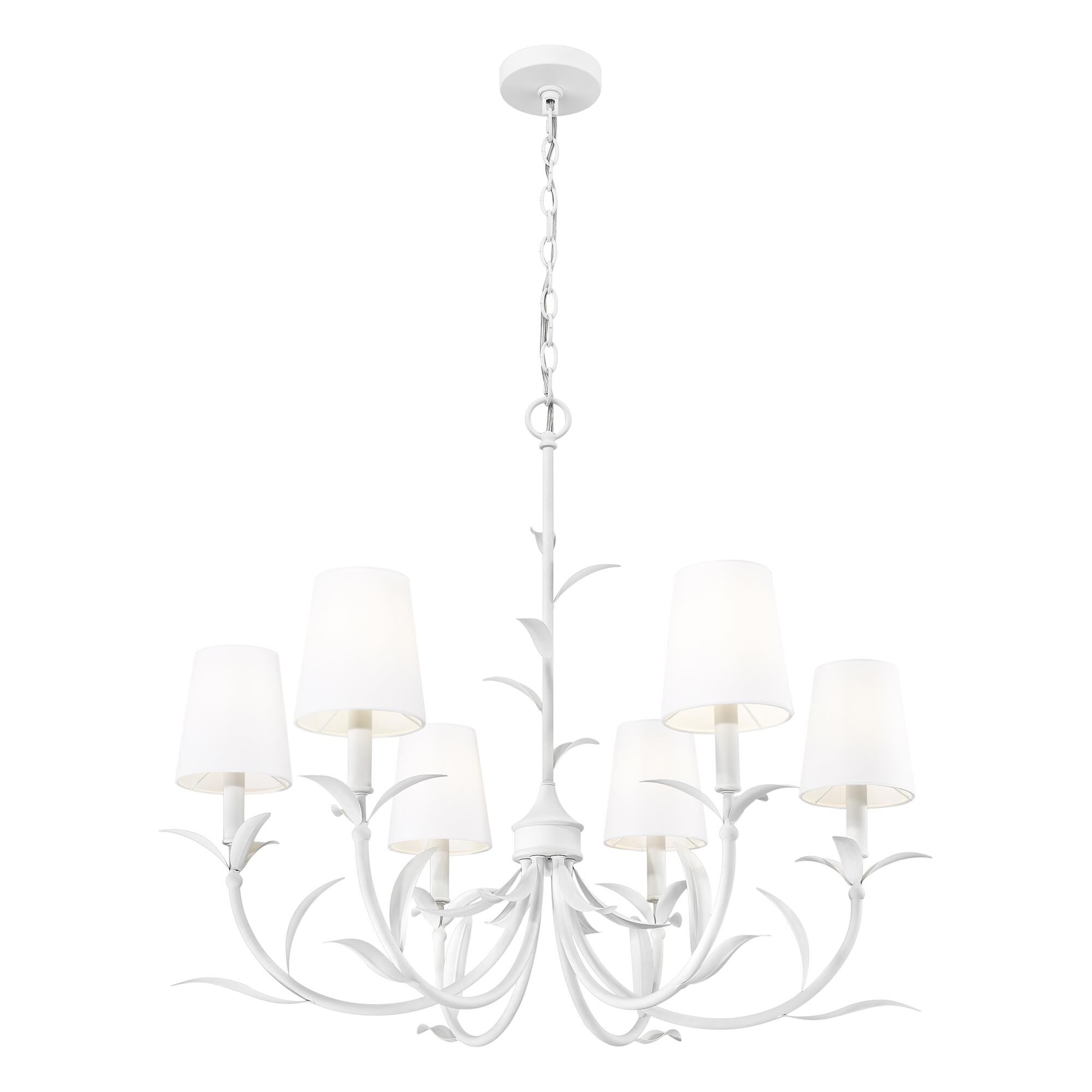 Shown in Textured White finish and White glass