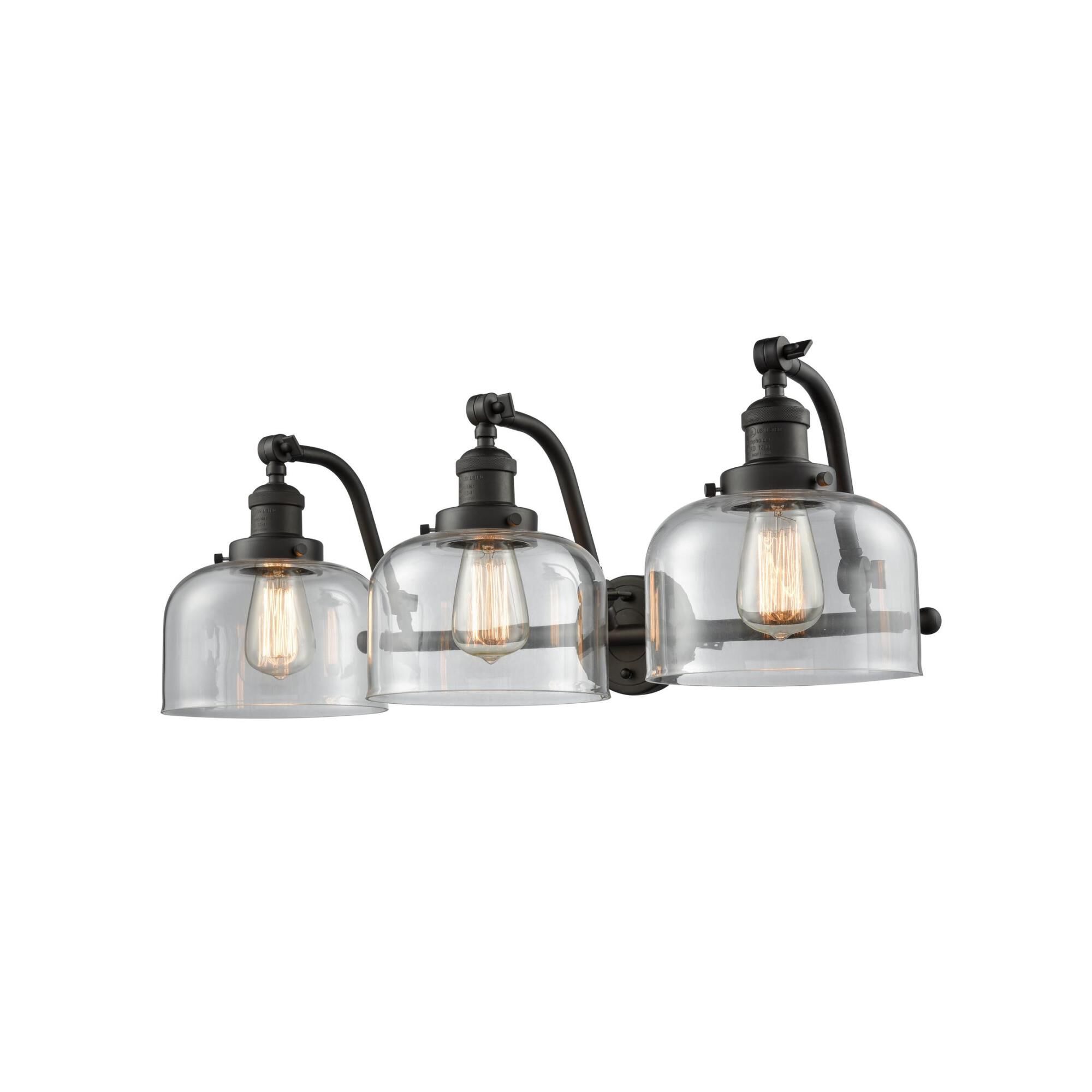 Shown in Oil Rubbed Bronze finish and Clear glass