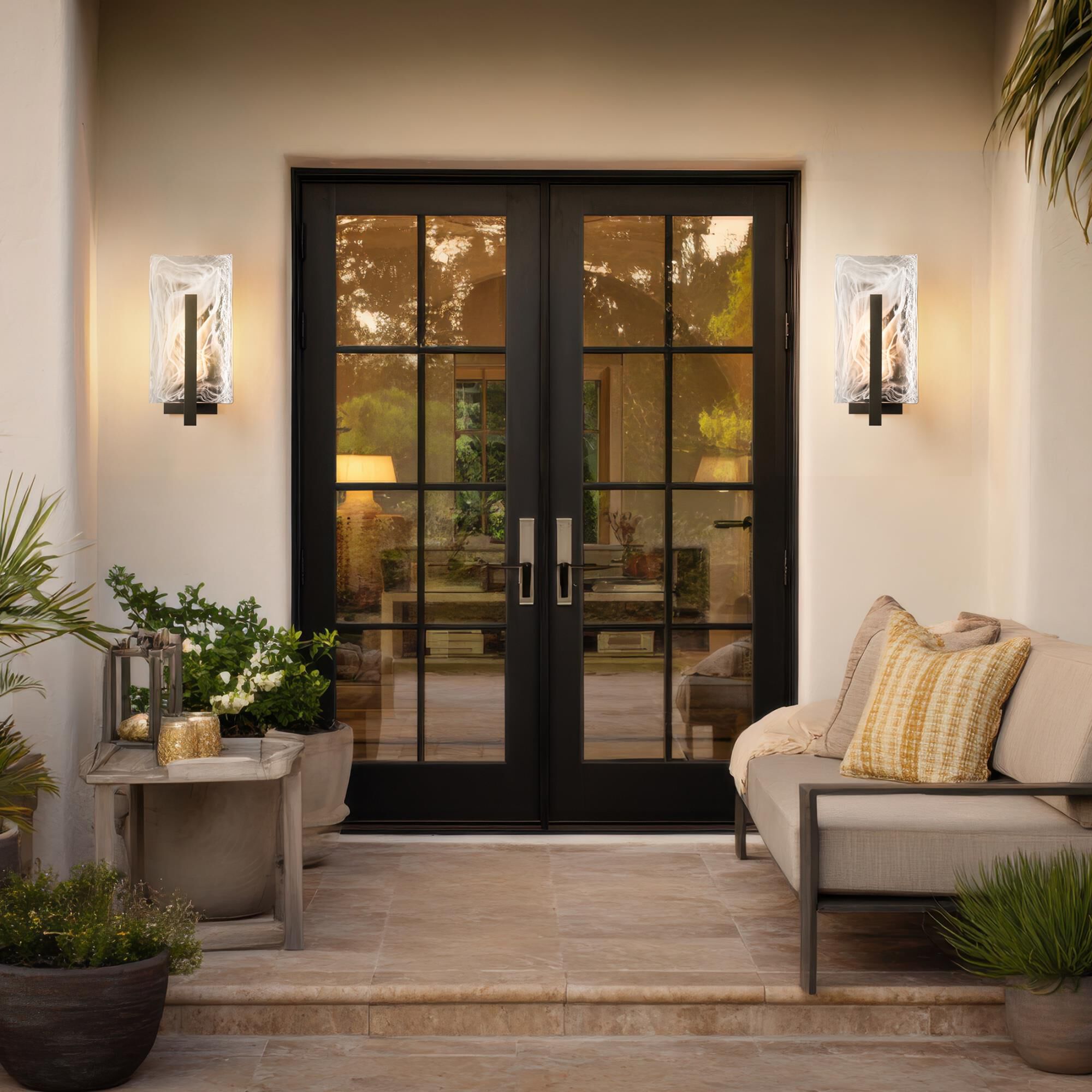 Shown in Coastal Dark Smoke finish and Clear glass