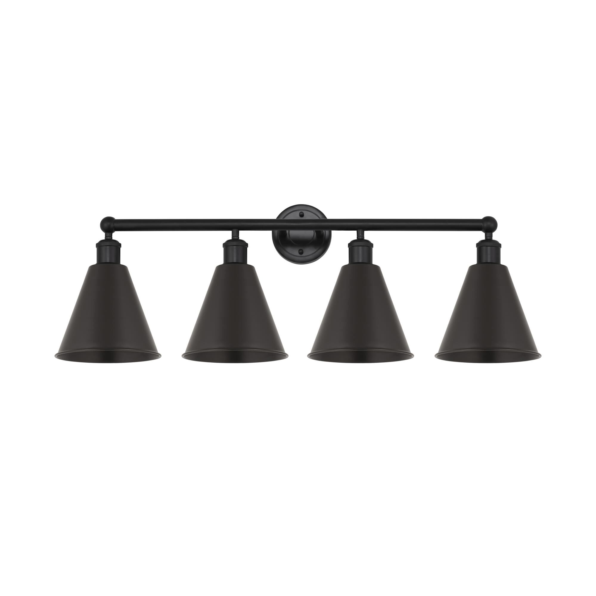 Shown in Matte Black finish and Matte Black shade