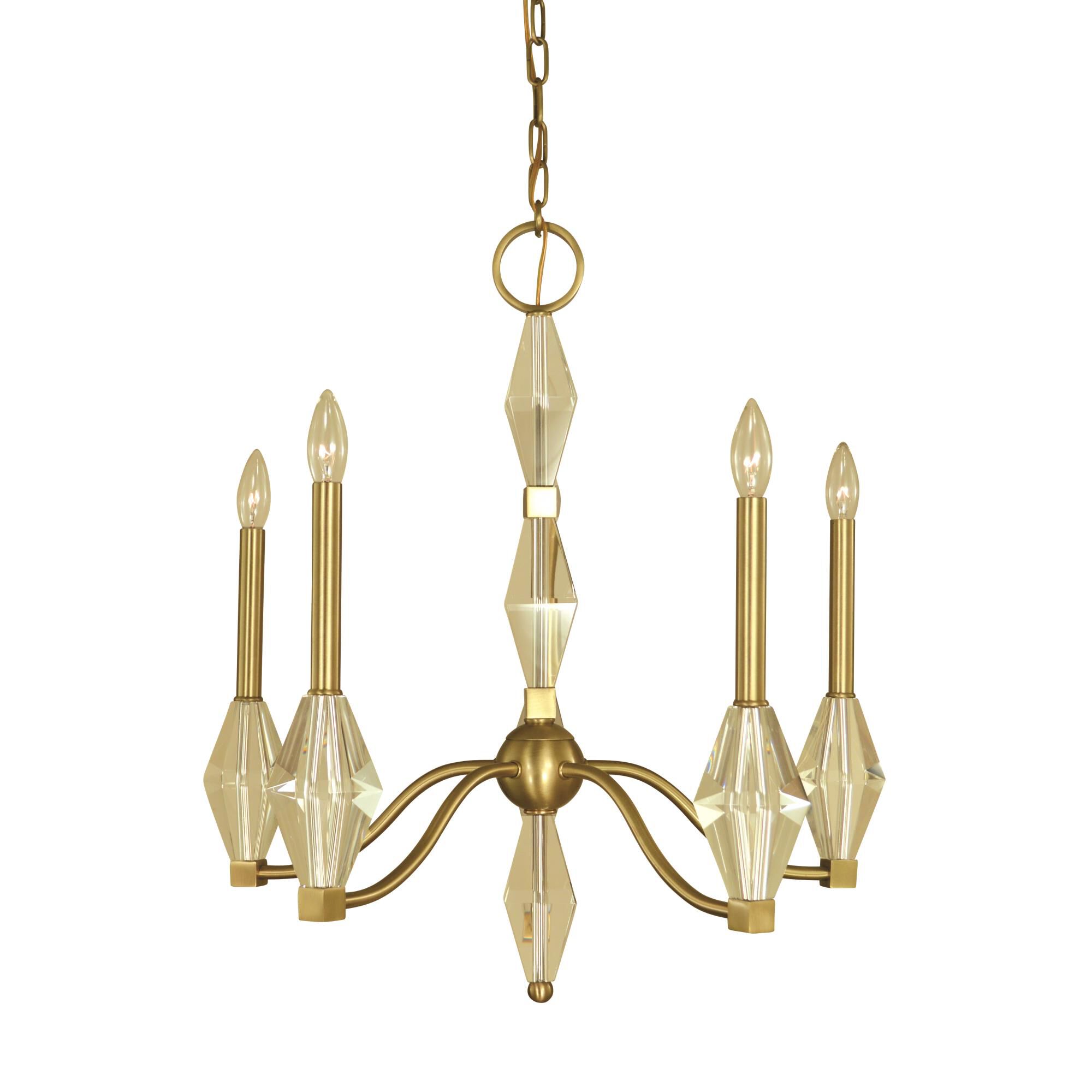 Vivian 24 Inch 5 Light Chandelier by Framburg