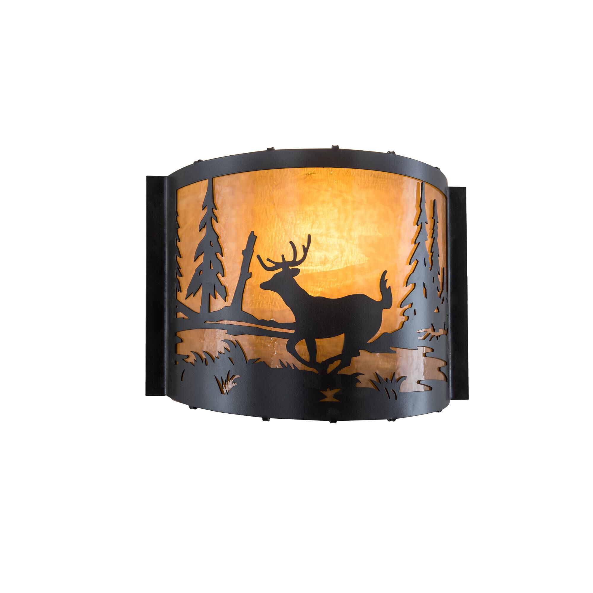 Deer At Lake 12 Inch Wall Sconce by Meyda Lighting
