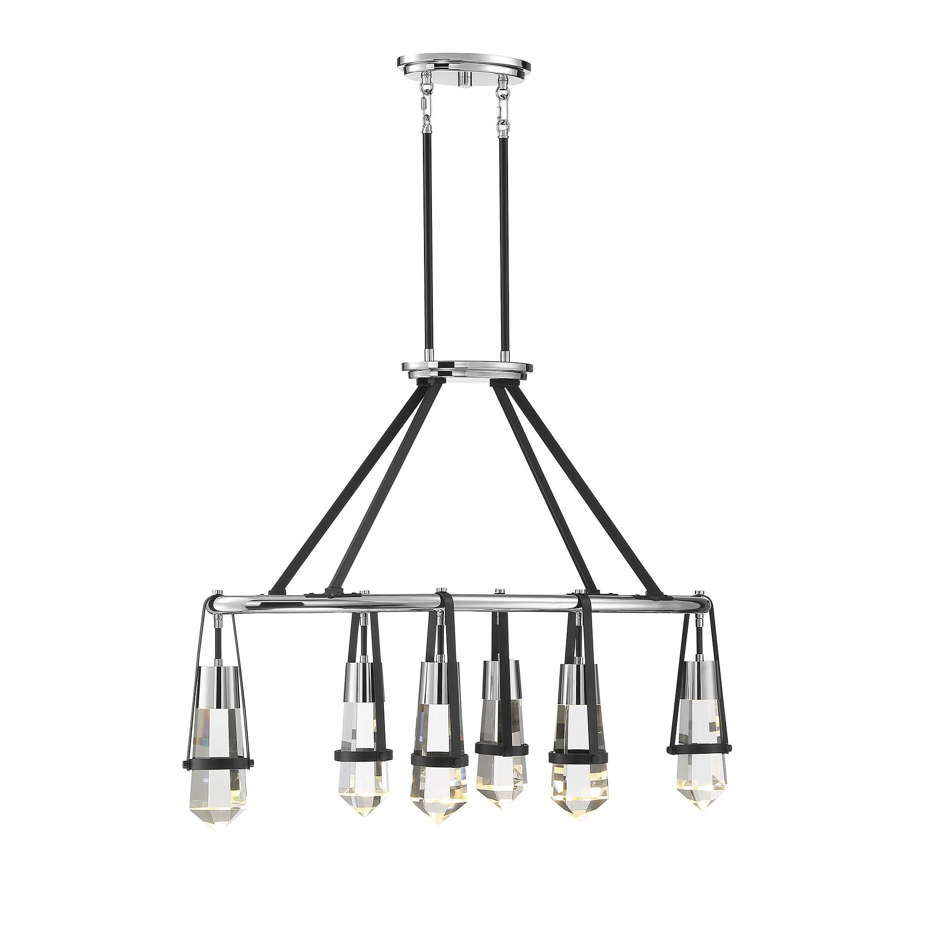 Denali 36 Inch 6 Light LED Linear Suspension Light by Savoy House