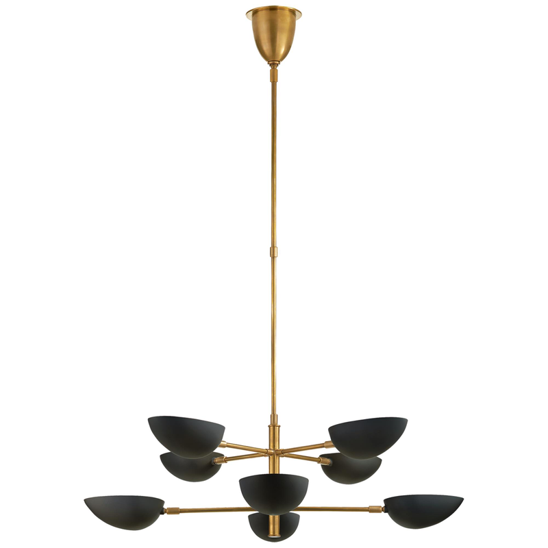AERIN Graphic 38 Inch 8 Light Chandelier by Visual Comfort Signature Collection