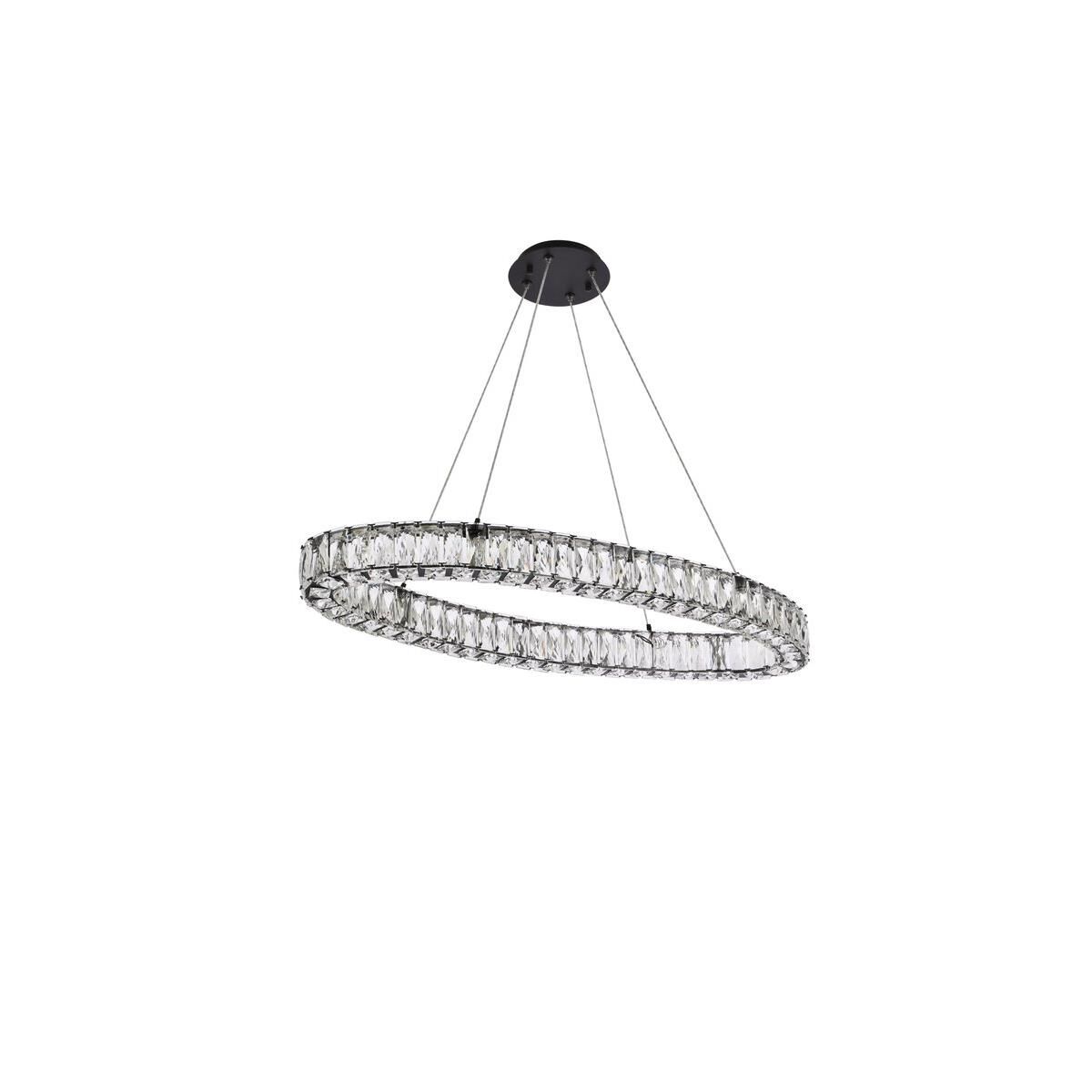 Monroe Linear Suspension Light by Elegant Lighting