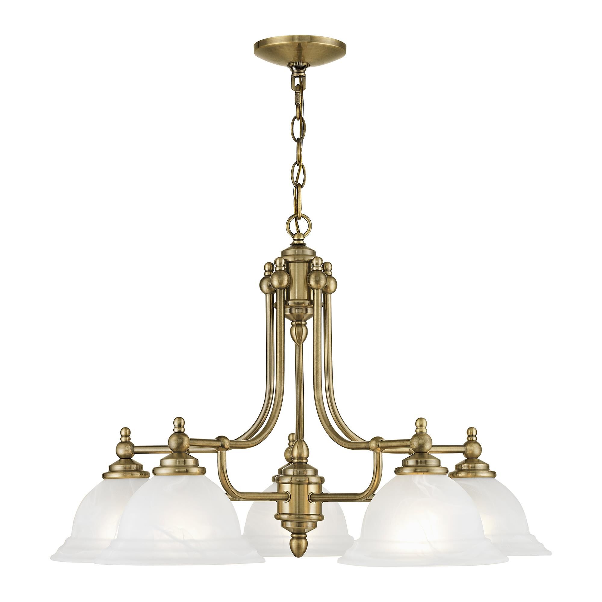 North Port 28 Inch 5 Light Chandelier by Livex Lighting