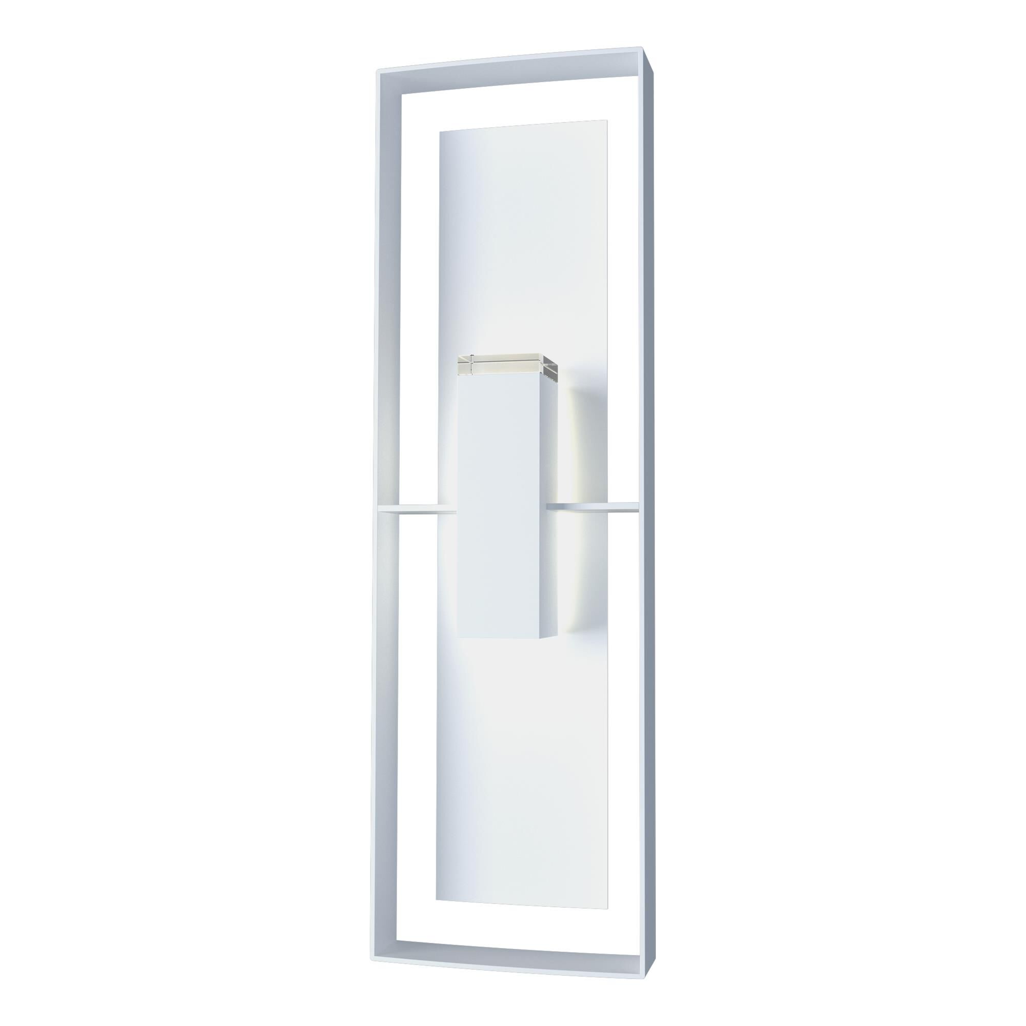 Shown in Coastal White finish and Clear glass and Coastal White accent