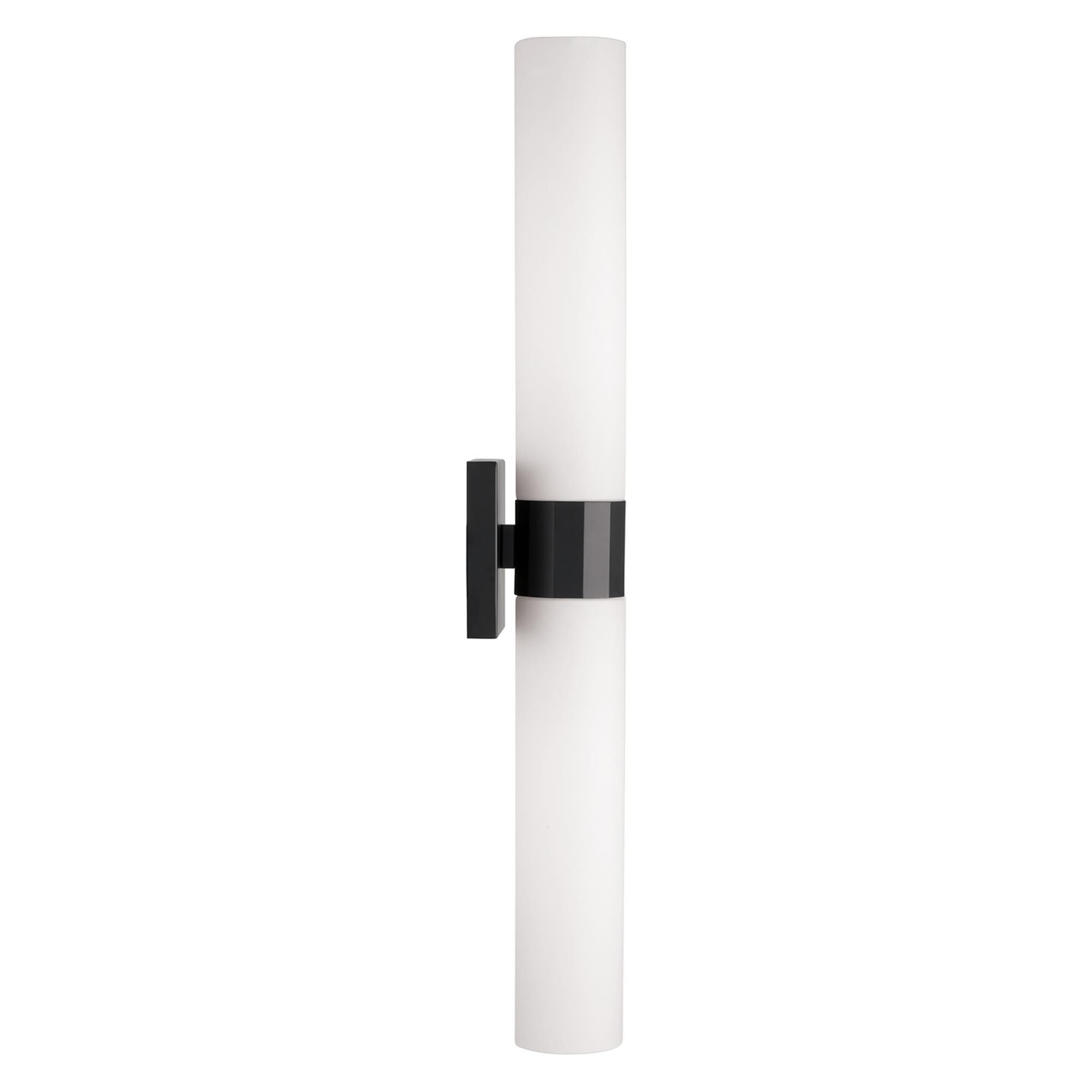 Shown in Matte Black finish and Soft White glass