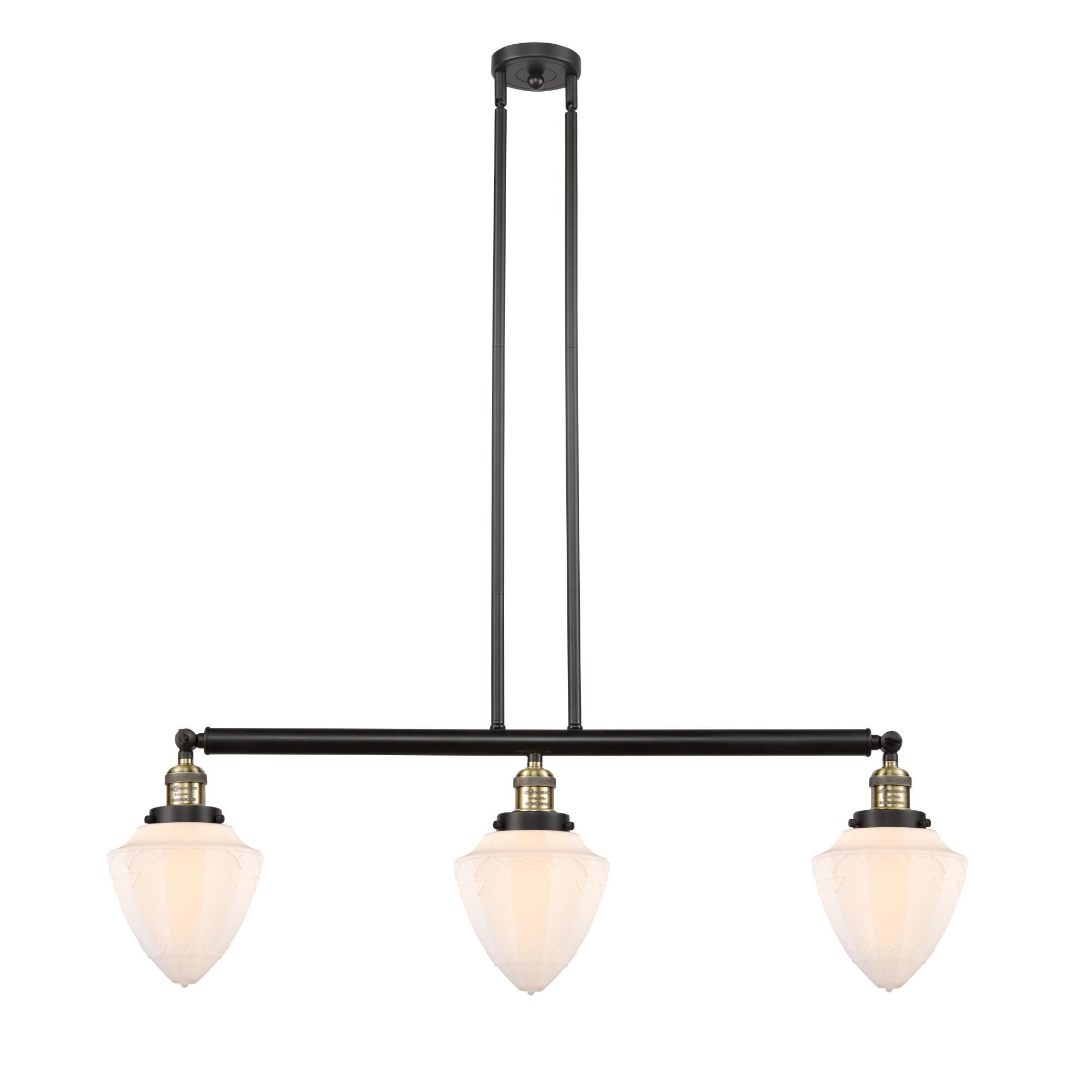 Bruno Marashlian Bullet 38 Inch 3 Light Linear Suspension Light by Innovations Lighting