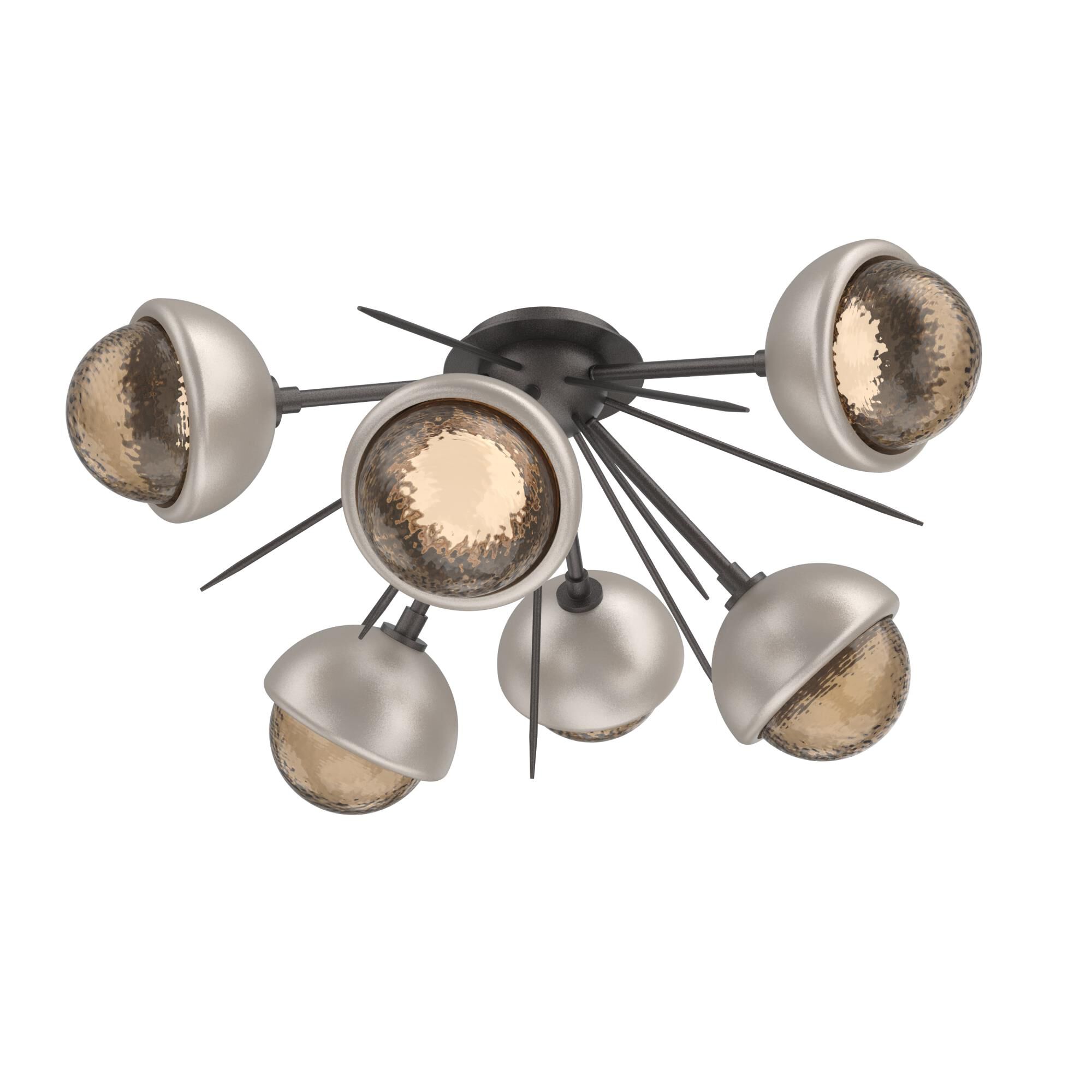 Shown in Graphite finish and Bronze glass and Beige Silver accent