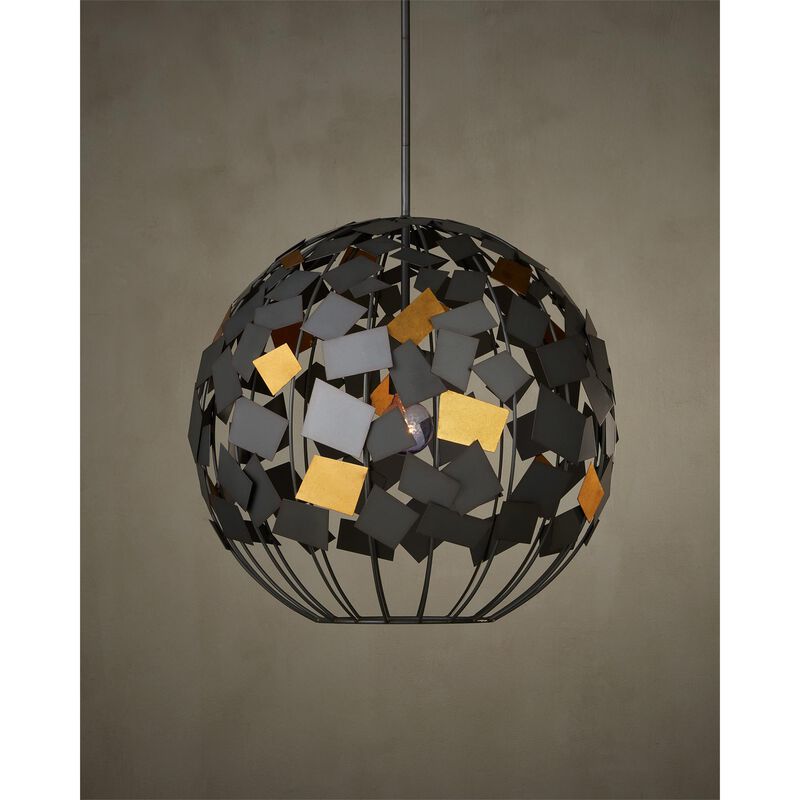 Currey and Company Hiroshi Koshitaka Collection Moon Night 23 Inch Large Pendant