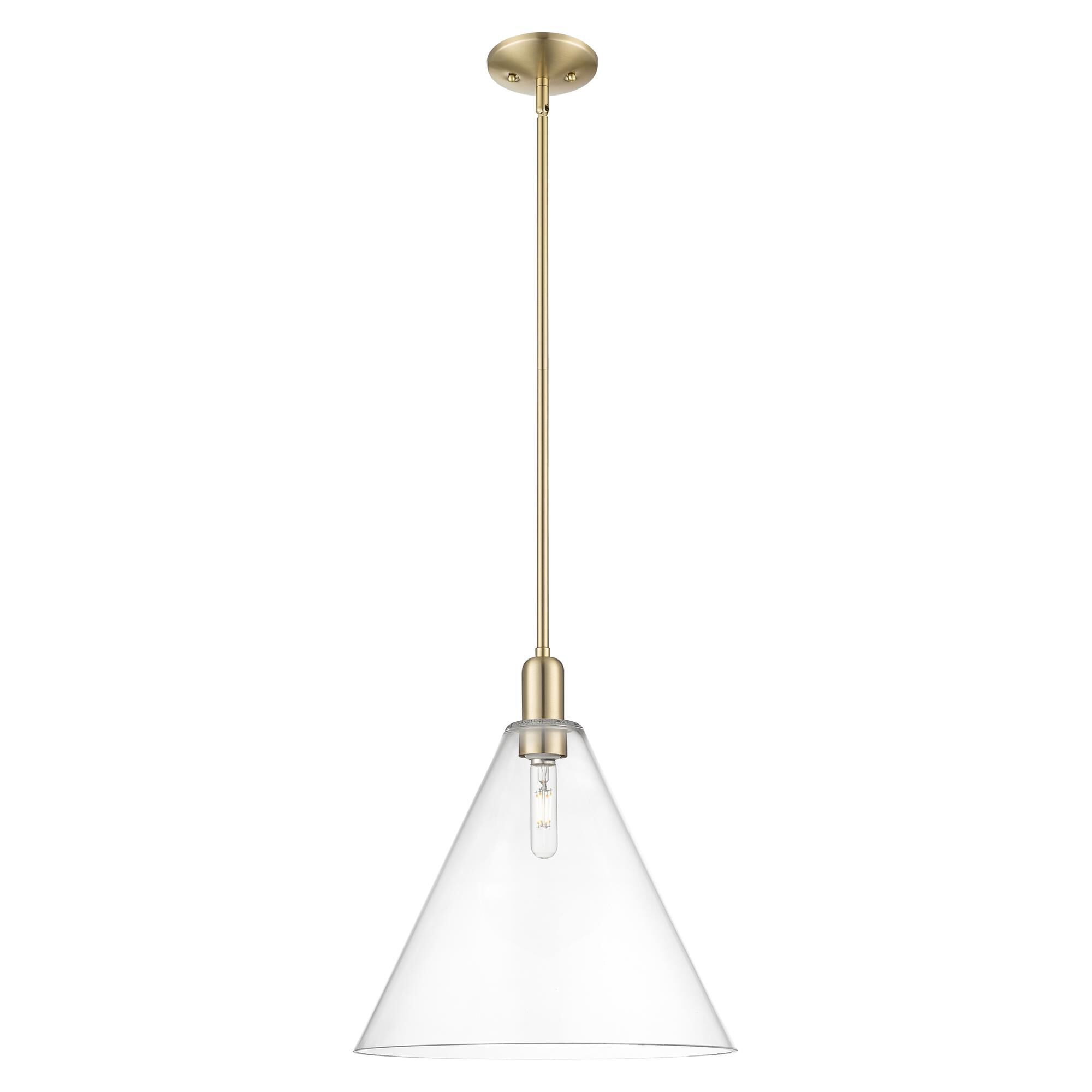 Shown in Champagne Bronze finish and Clear glass